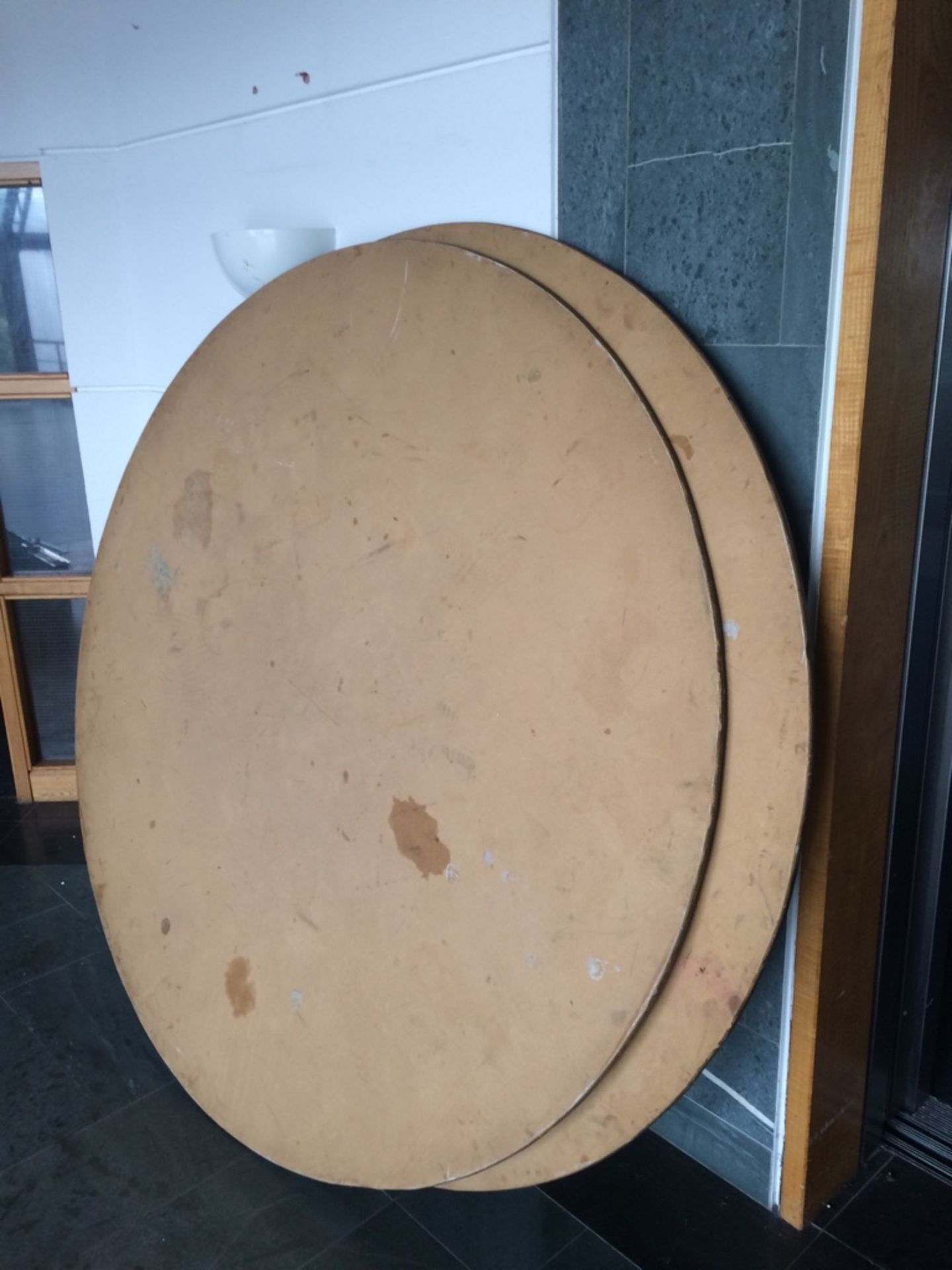 Pair 6Ft Circle Banqueting Table Tops