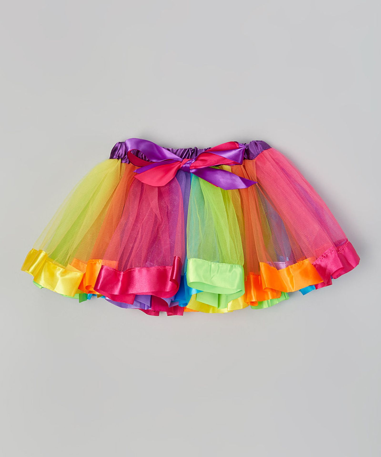 Wenchoice Rainbow Stripe Bow-Ribbon Tutu (Size Medium) (New with tags) [Ref: 35302356- T-16]