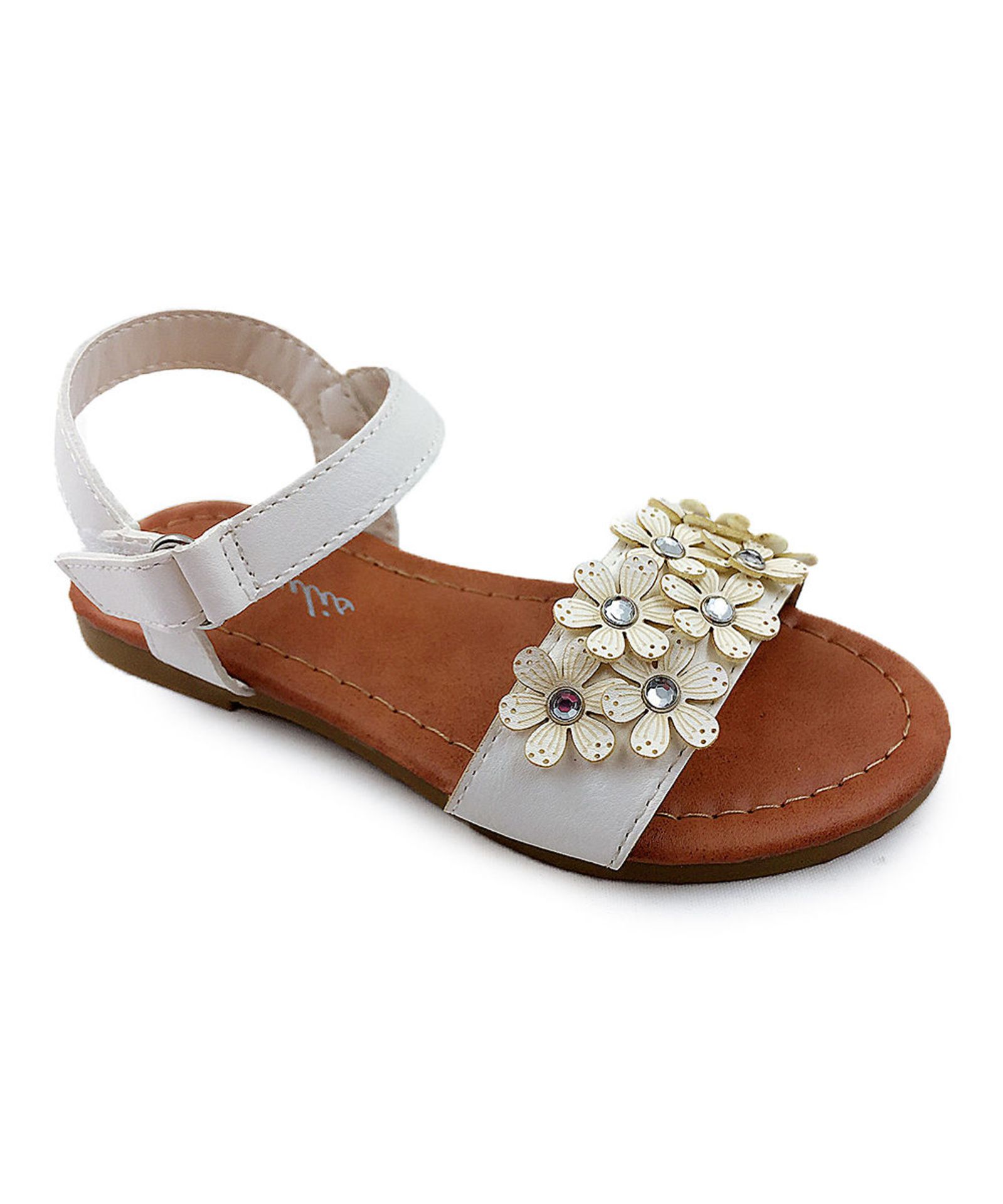 Chulis Footwear White Mia Ankle-Strap Sandal (Uk Size 7:Us Size 8) (New with box) [Ref: 45111514]