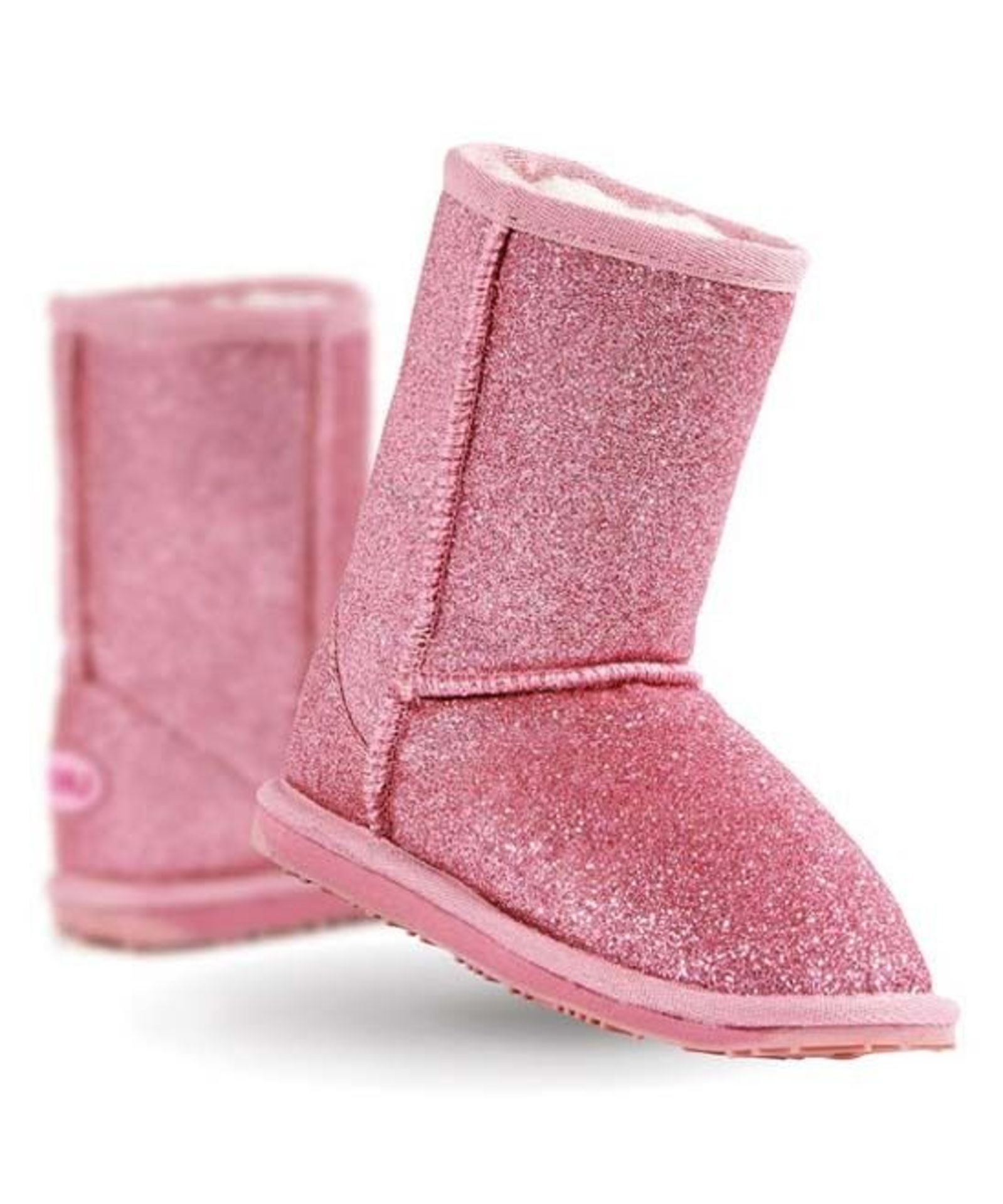 EMU Australia, Pink Sparkle Lo Boot - Kids, UK Size 7/EUR Size 24 (New with box) [Ref: 39761234]