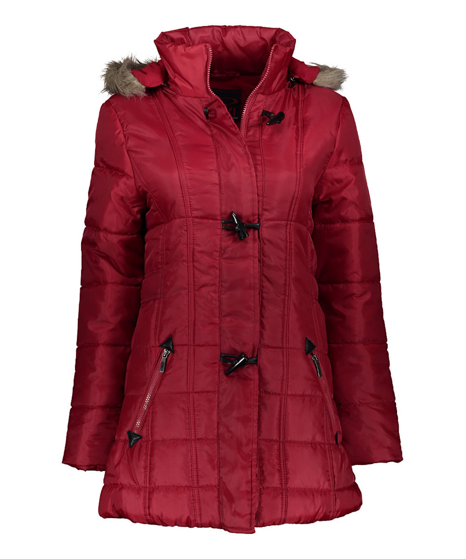 Red Toggle Puffer Coat (Us Size: S) [Ref: 39044319]