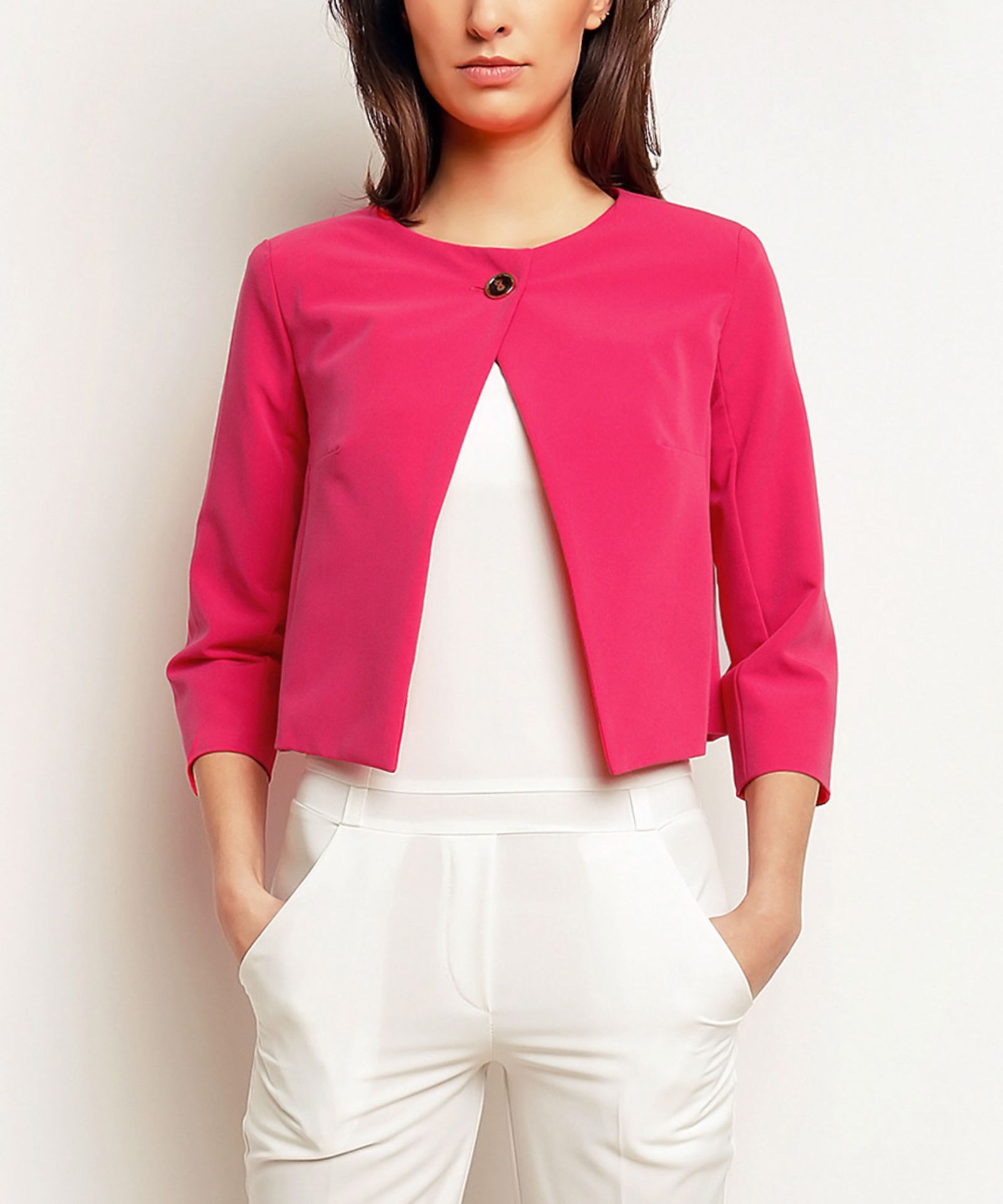Karen Karen Pink Crop Jacket (Us Size: XS) [Ref: 37868710]