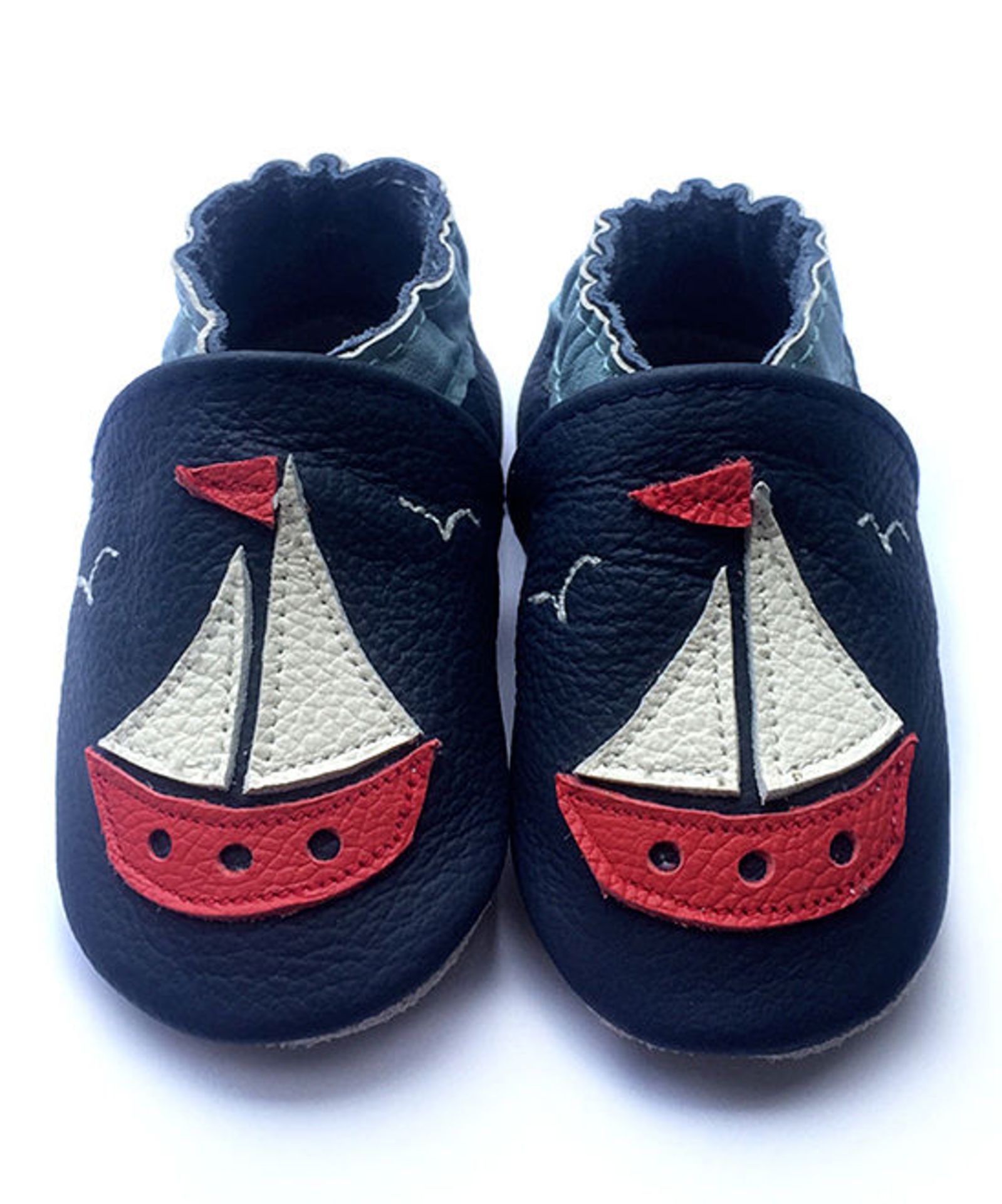 Forgotten Princess, Navy Yacht Leather Bootie, Size 18-24 Months (New without box) [Ref: 42759263-