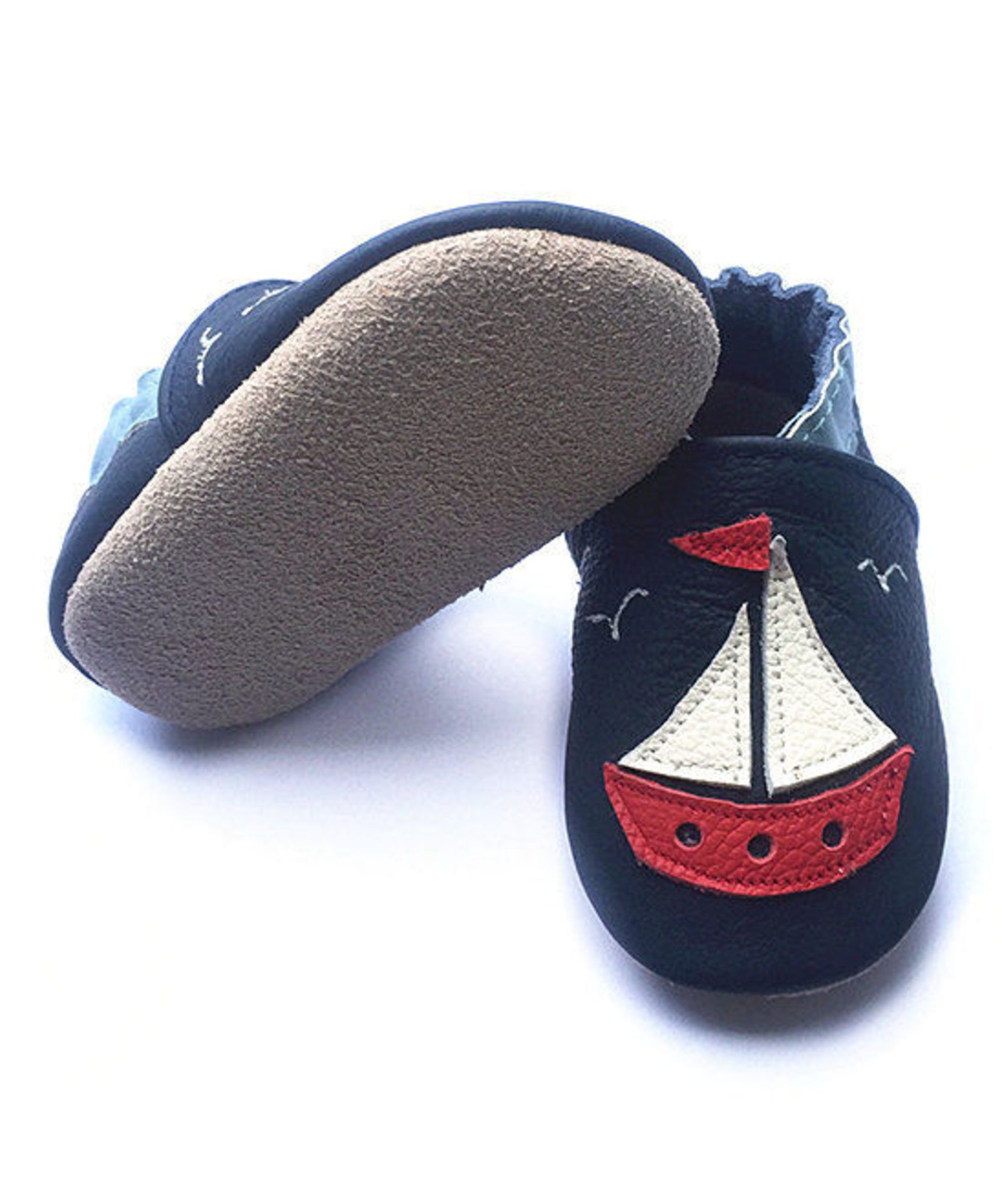 Forgotten Princess, Navy Yacht Leather Bootie, Size 18-24 Months (New without box) [Ref: 42759263- - Image 2 of 2