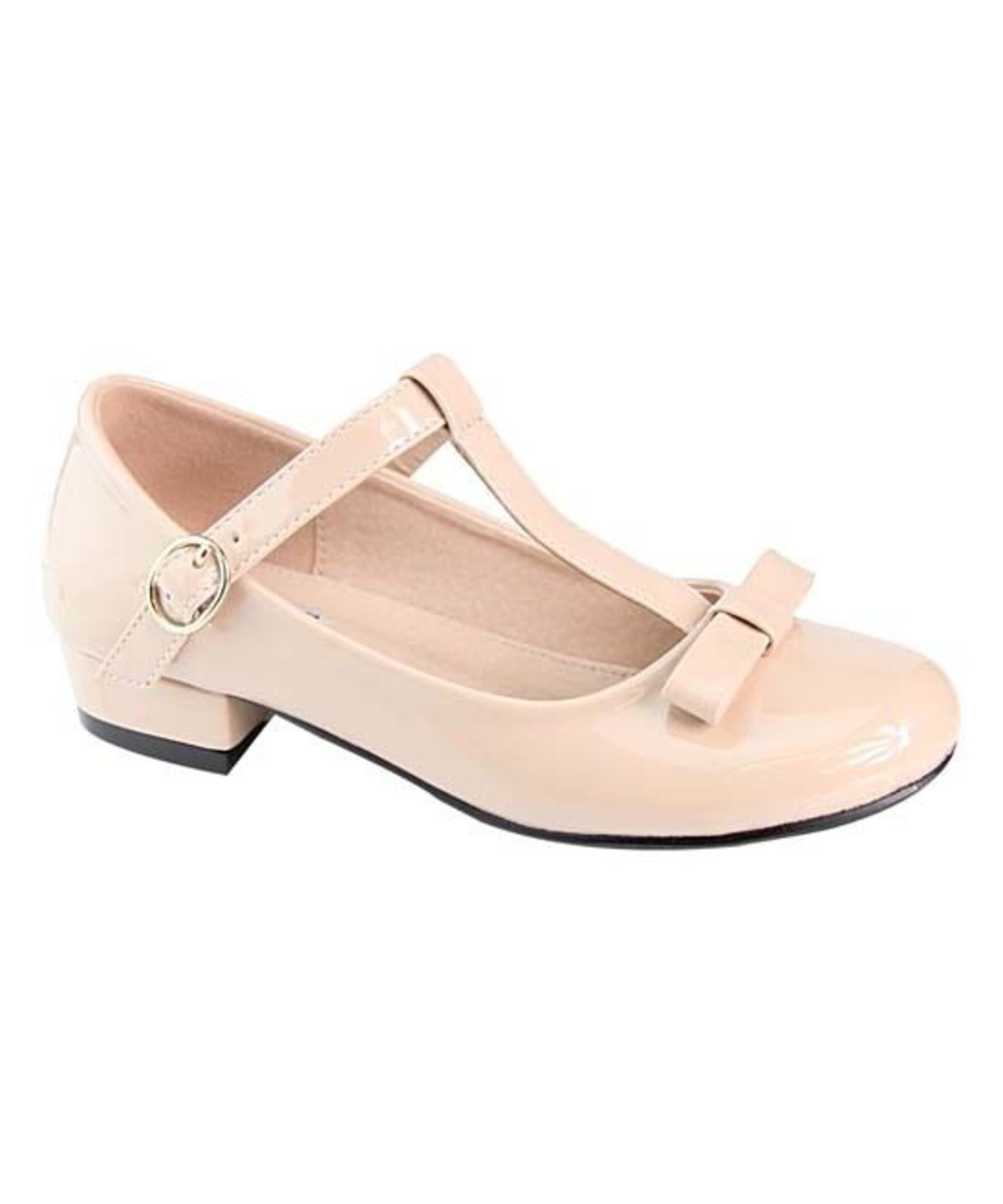 Anna Shoes, Nude Kate T-Strap Shoe, US Size Toddler 10/EU Size 27 (New with box) [Ref: 39399565- L-