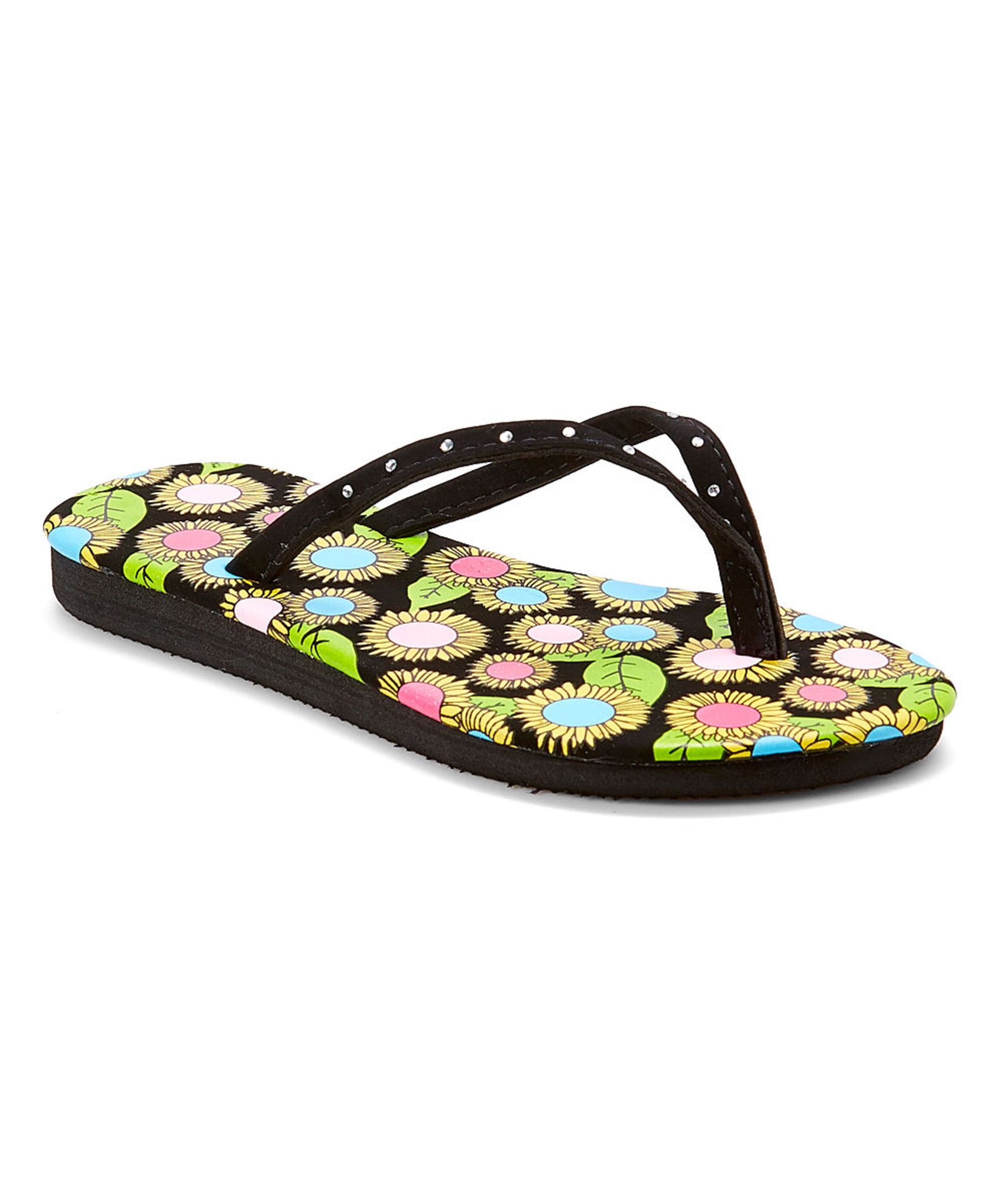 Chatties, Daisy Wedge Flip Flop - Size Little Kid 13/1 (New without box) [Ref: 45690351- M-003]