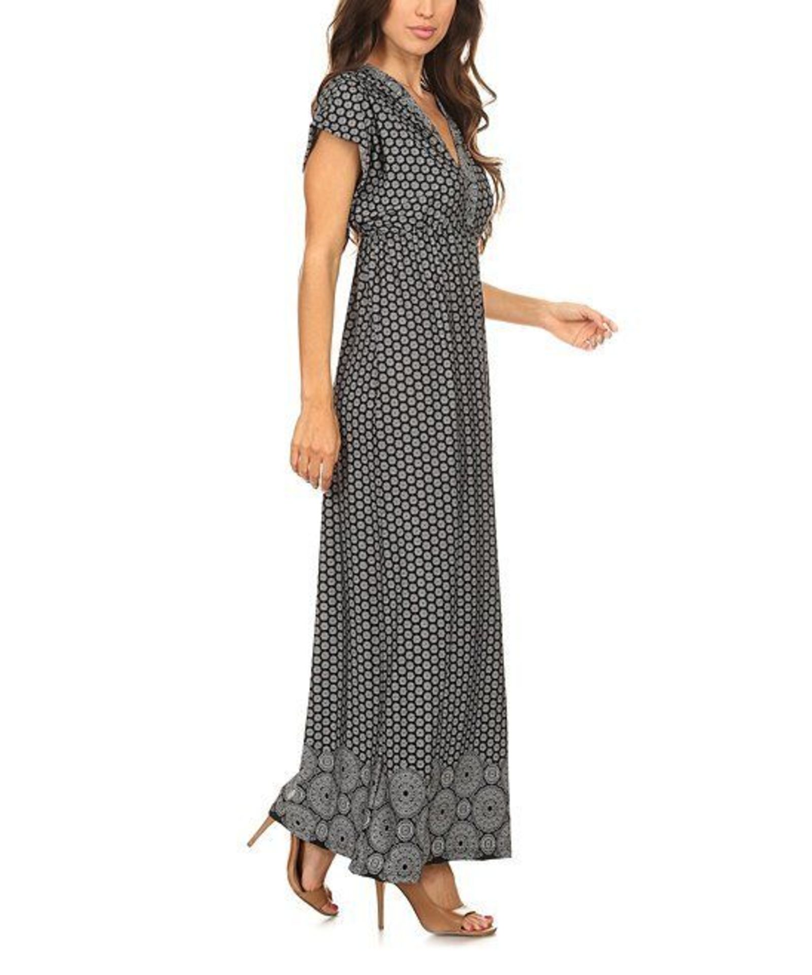 BellaBerry USA Black Medallion Dolman Maxi Dress (Uk Size 16:Us Size 12) (New with tags) [Ref: - Image 3 of 3
