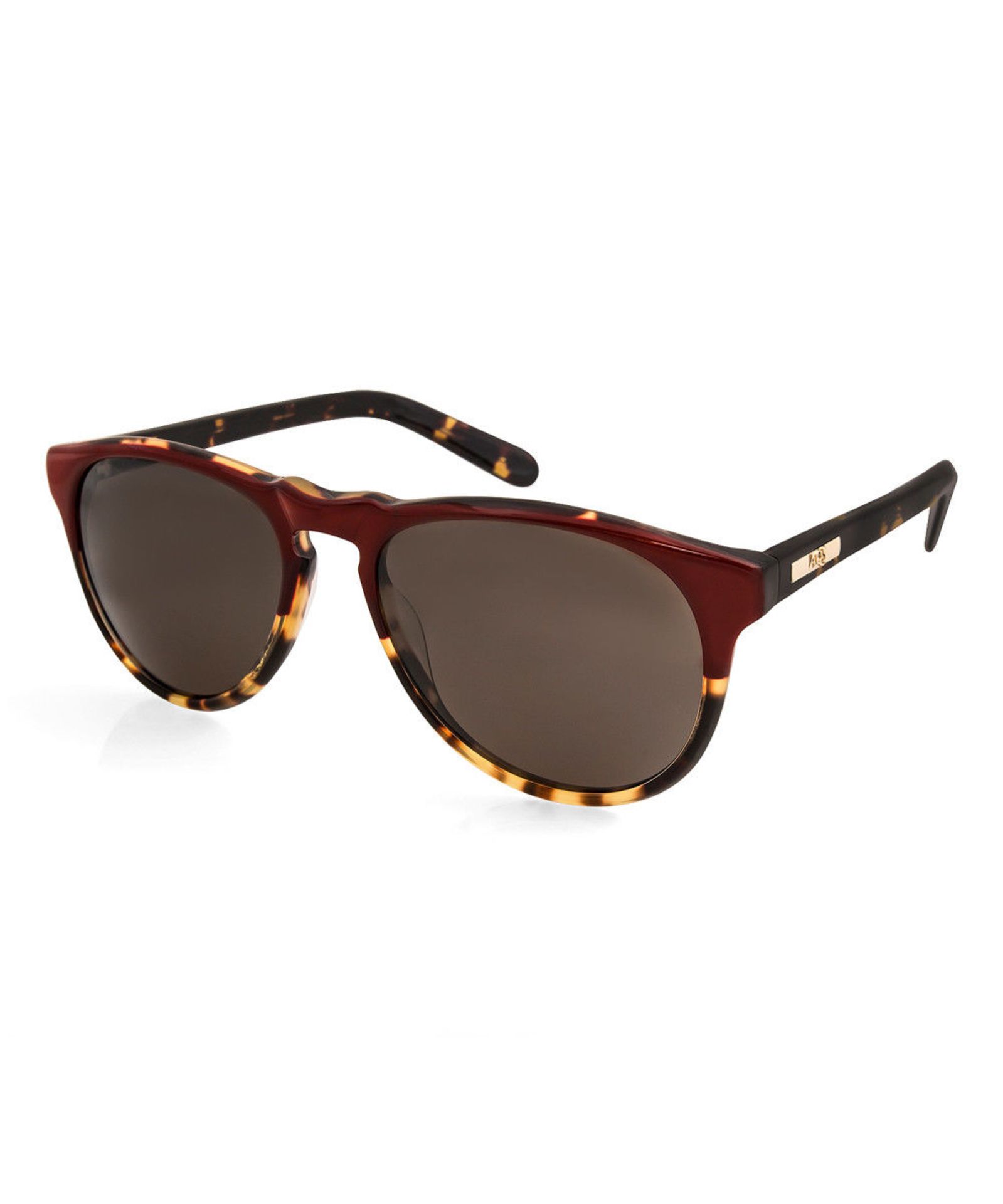 AQS Burgundy & Havana Banks Sunglasses (New with tags) [Ref: 30083430- T-95]