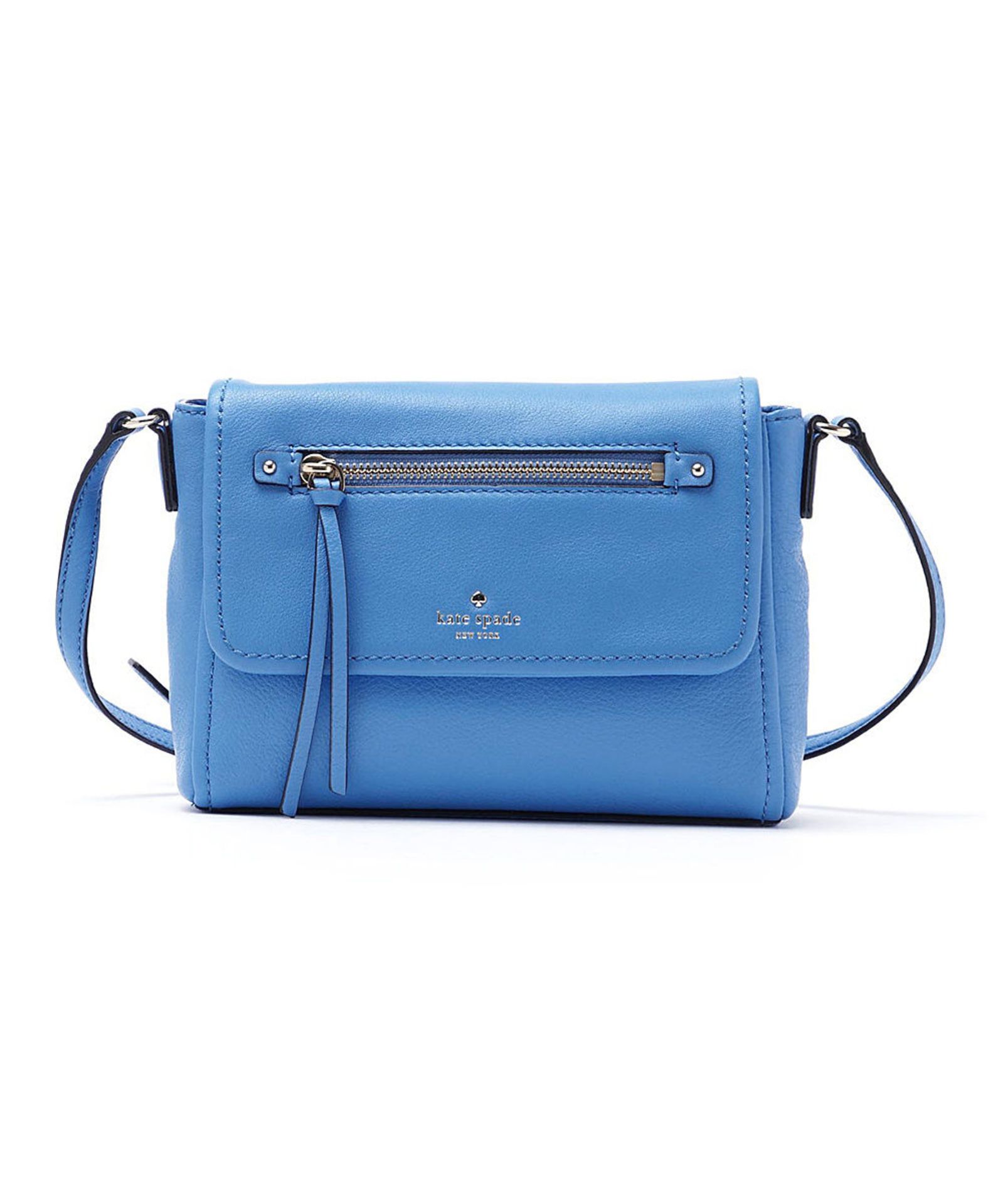 GENUINE KATE SPADE Alice Blue Toddy Leather Crossbody Bag (New with tags) [Ref: 46908823- T-63]