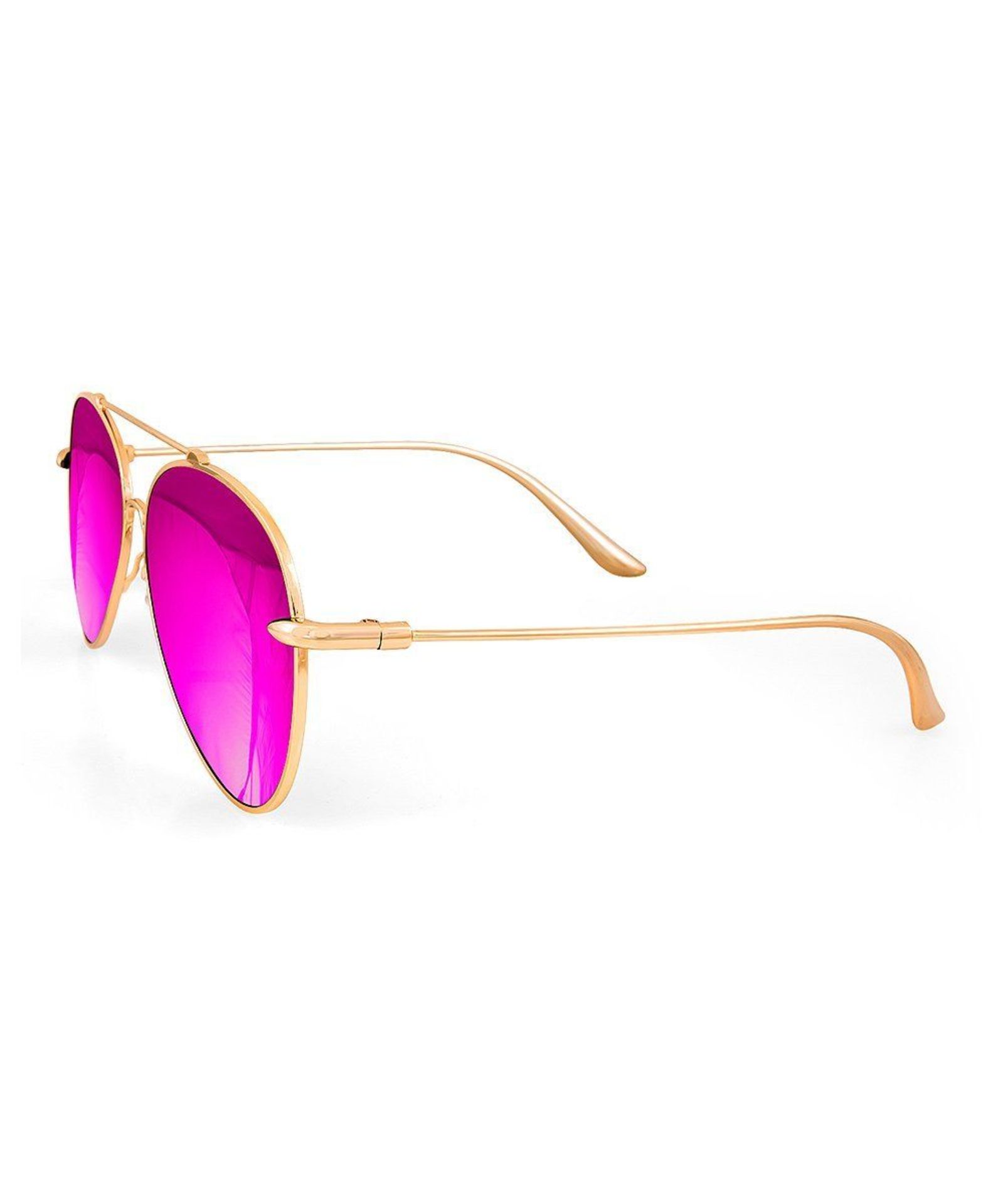 AQS Hot Pink & Goldtone Tommie Sunglasses (One Size) (New with tags) [Ref: 44885186- T-13] - Image 2 of 2