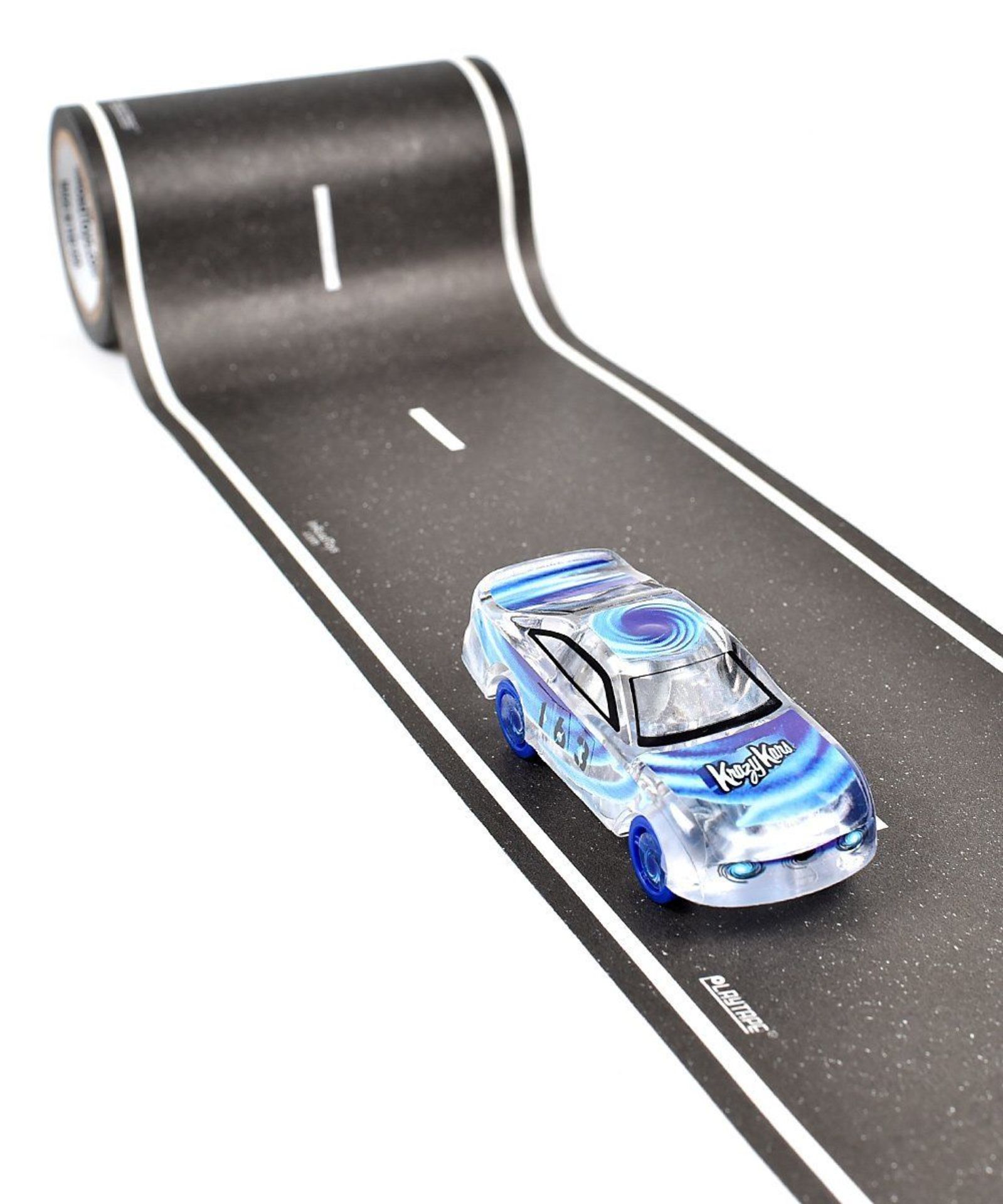 PlayTape 60' Black Curved Road & Car Set (New) [Ref: 31247917- T-117] - Image 3 of 5