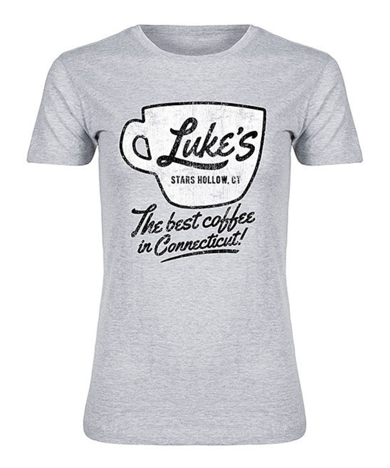 Athletic Heather 'Luke's Diner' Fitted Womens Tee/Top/Shirt (US 2XL/UK20) (New with tags) [Ref: