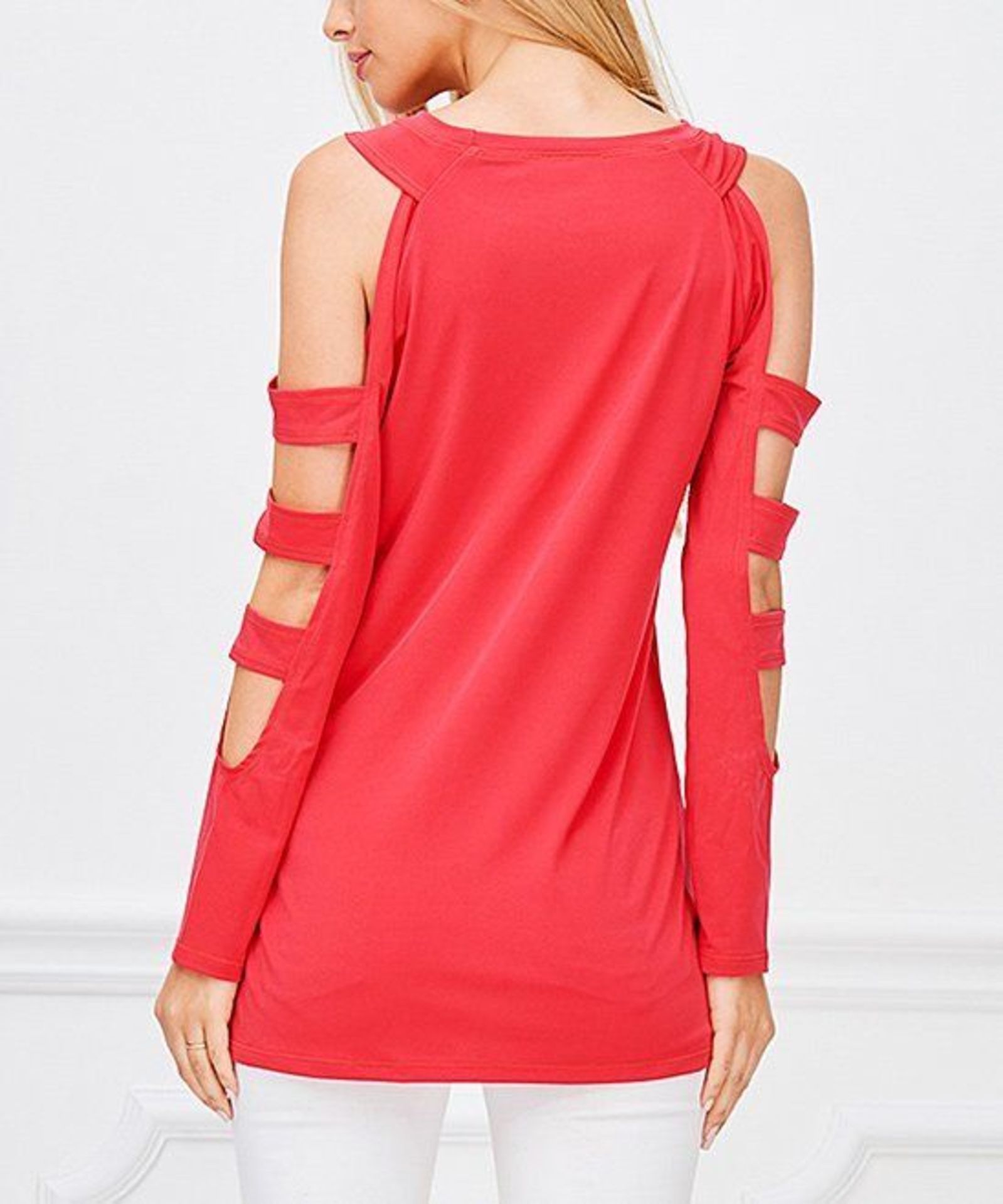 Bellino Coral Ladder-Sleve Ity Top (Uk Size 8:Us Size 4) (New with tags) [Ref: 47041440- T-16] - Image 3 of 3