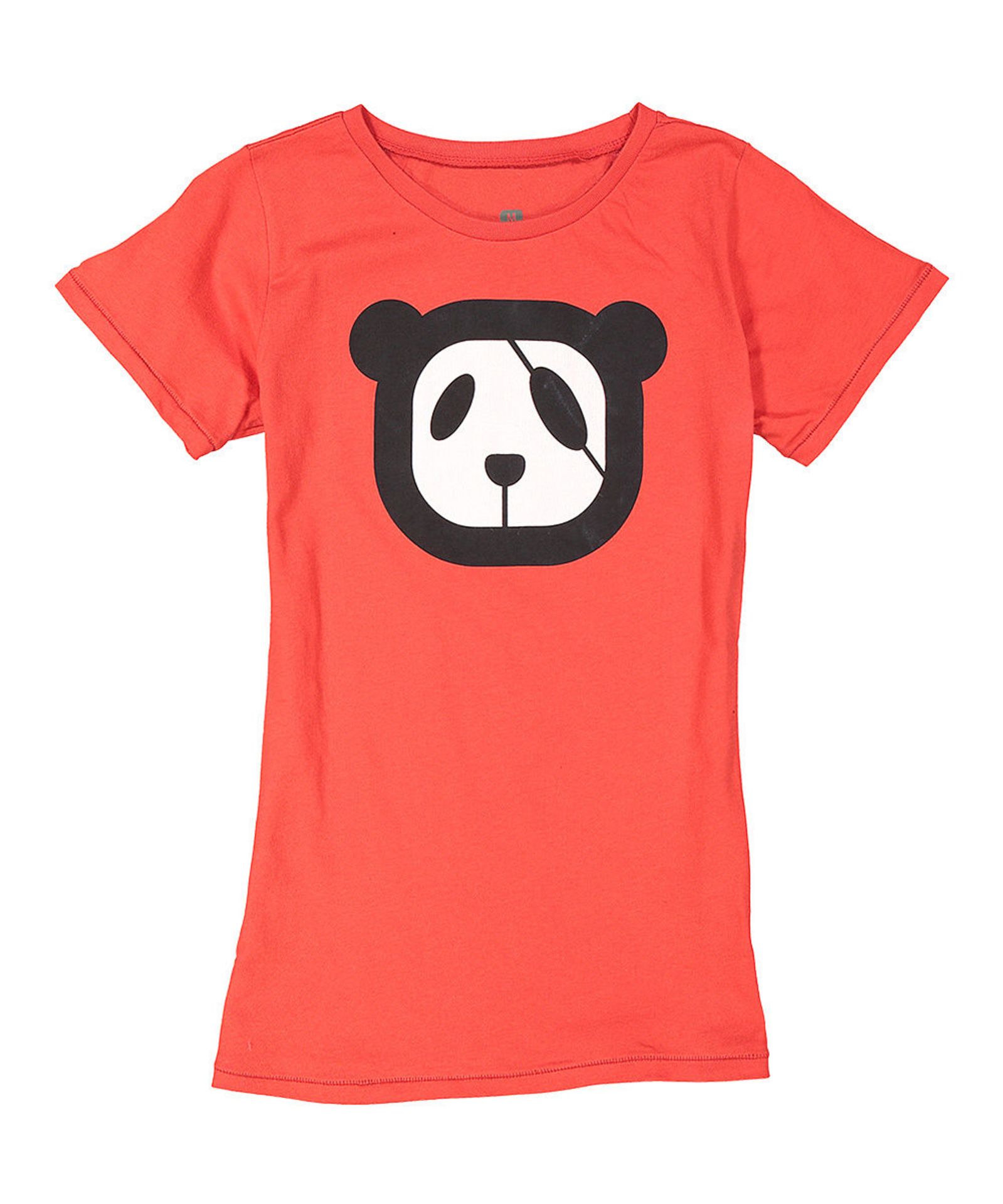 Panda Diplomacy Red Logo Scoop Neck Tee - Women (Uk Size 12:Us Size 8) (New with tags) [Ref: