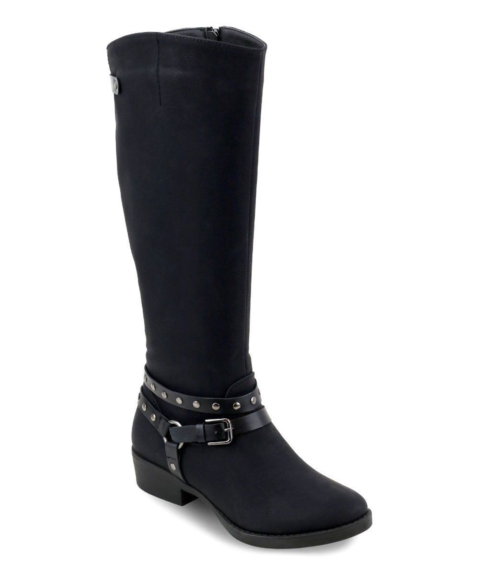 OLIVIA MILLER Black Freeport Riding Boot (Uk Size 6:Us Size 8) (New with box) [Ref: 50171948-I-003]