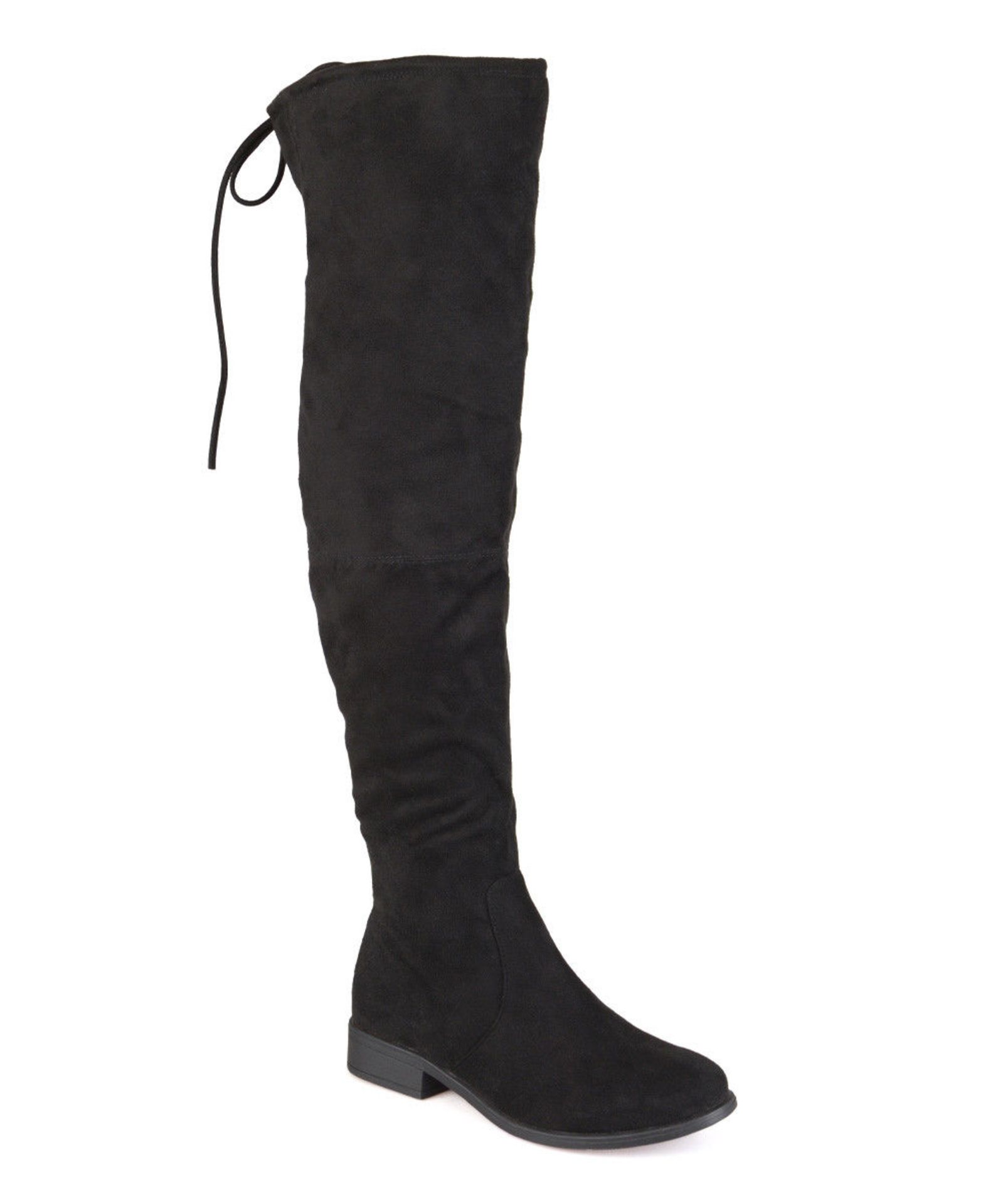 Journee Collection Black Mount Wide-Calf Over-the-Knee Boot (Uk 6:Us 8.5) (New with box) [Ref: