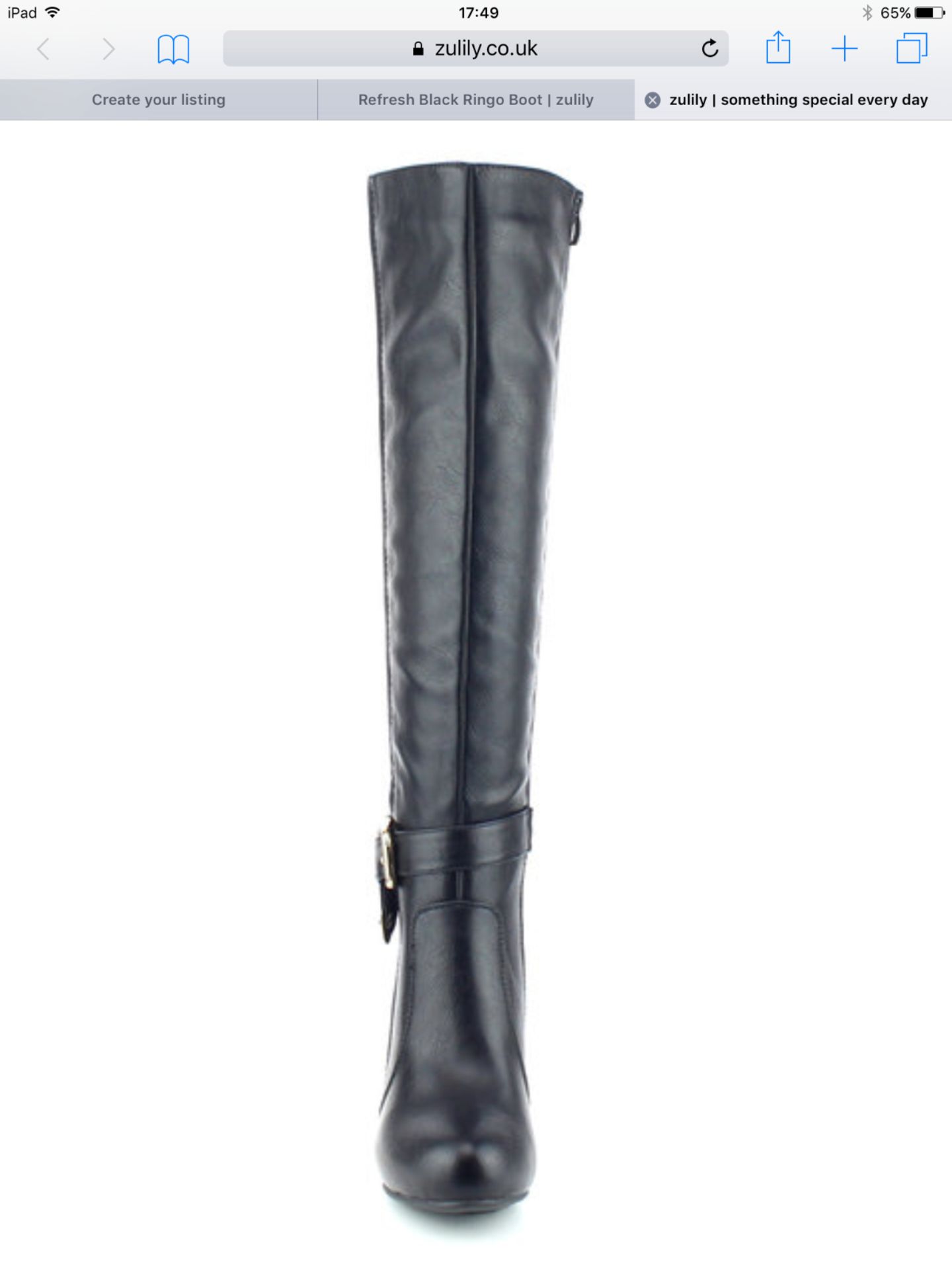 Refresh Black Ringo Boot, Size Eur 40 (New with box) [Ref: 31414984- H-002] - Image 4 of 7