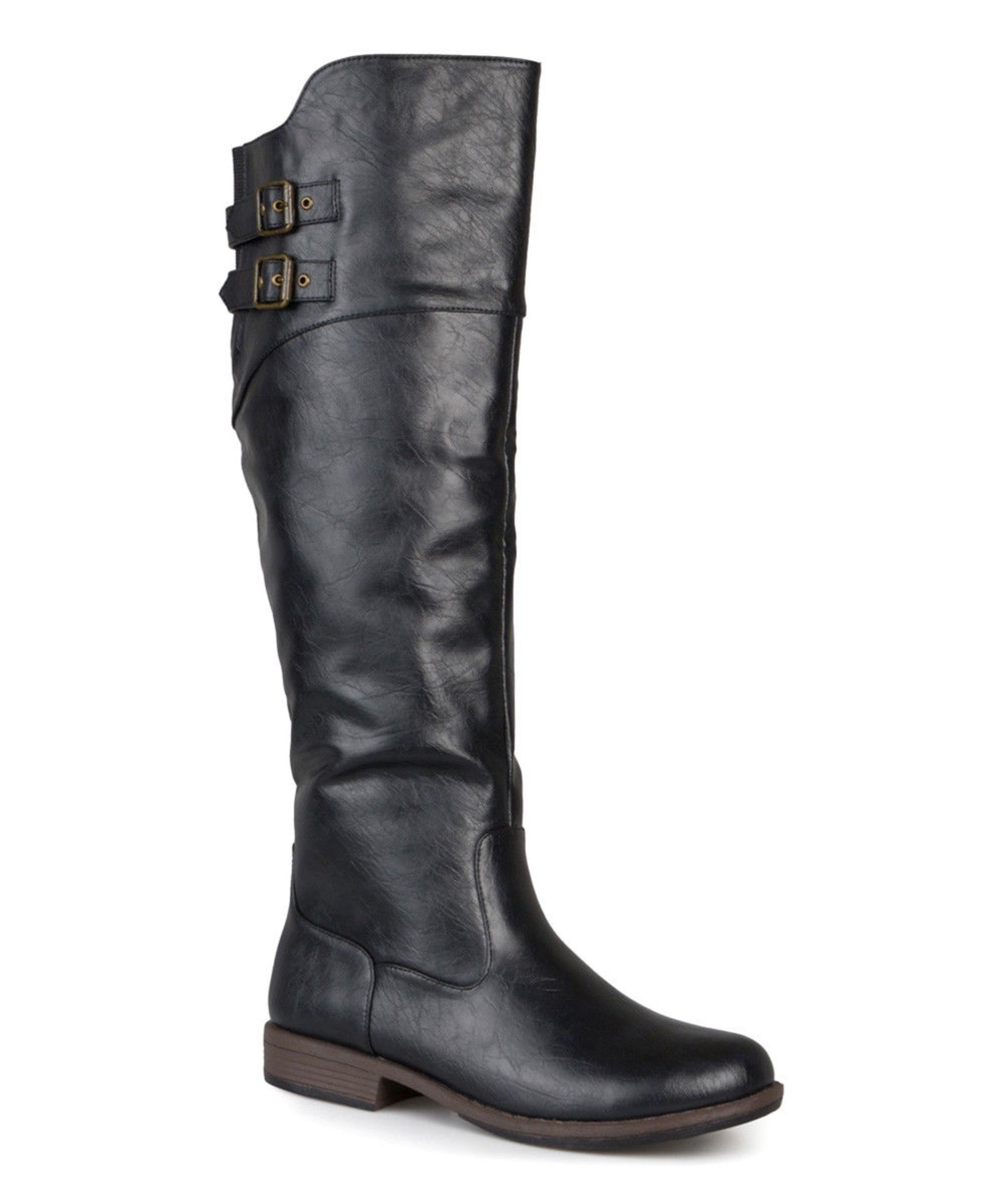 Journee Collection Black Tori Riding Boot (Uk Size 7:Us Size 9) (New with box) [Ref: 14251407-I-