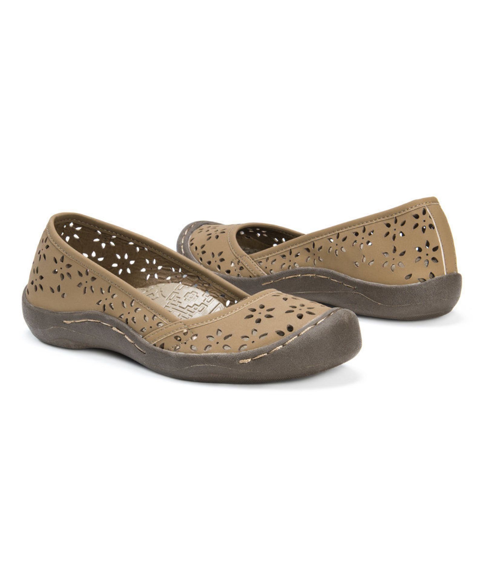 MUK LUKS, Tan Sandy Flat - Women, US Size 9/UK Size 7/EUR Size 39 (New with box) [Ref: 45557478- H- - Image 2 of 6