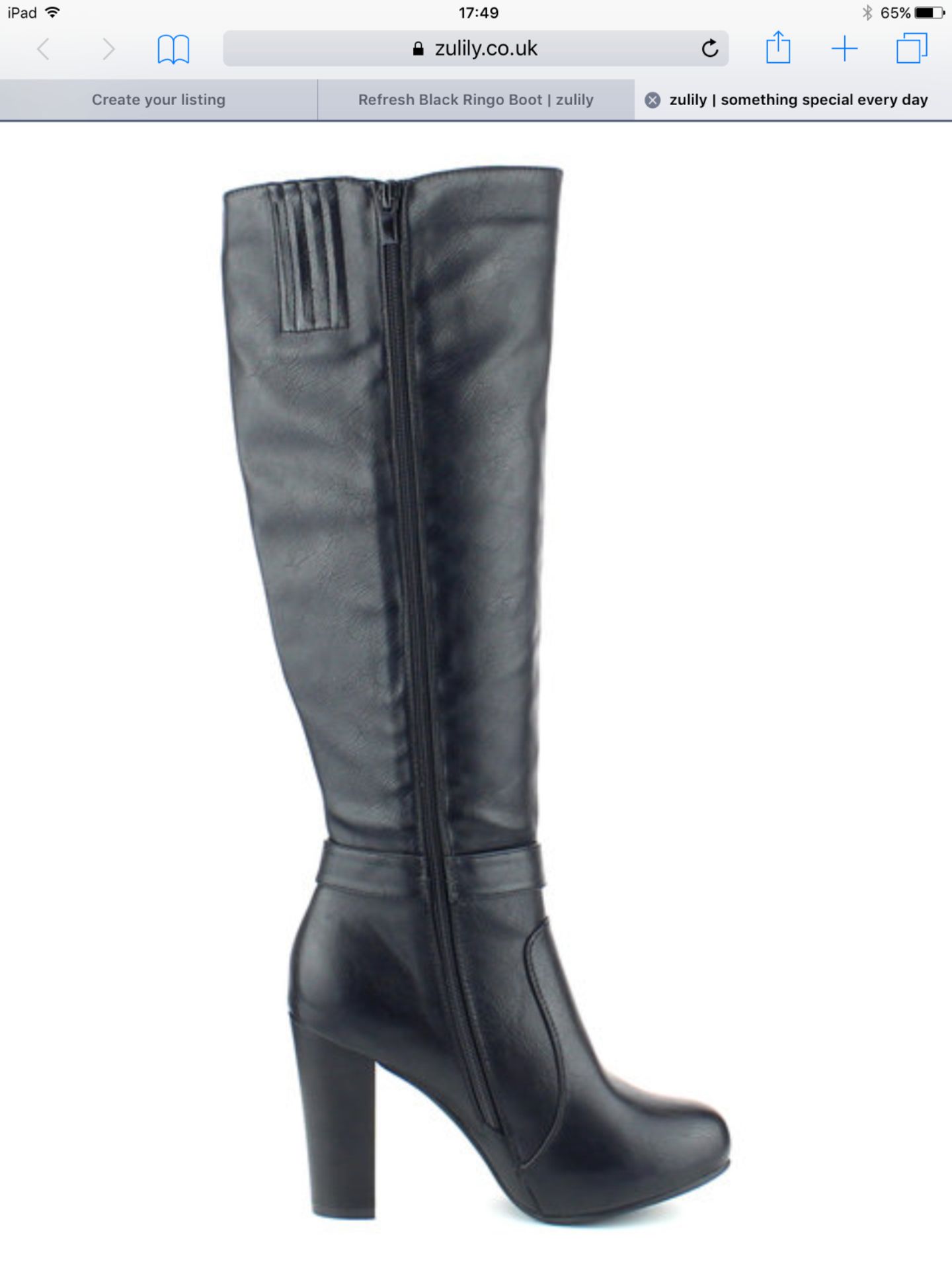 Refresh Black Ringo Boot, Size Eur 40 (New with box) [Ref: 31414984- H-002] - Image 2 of 7