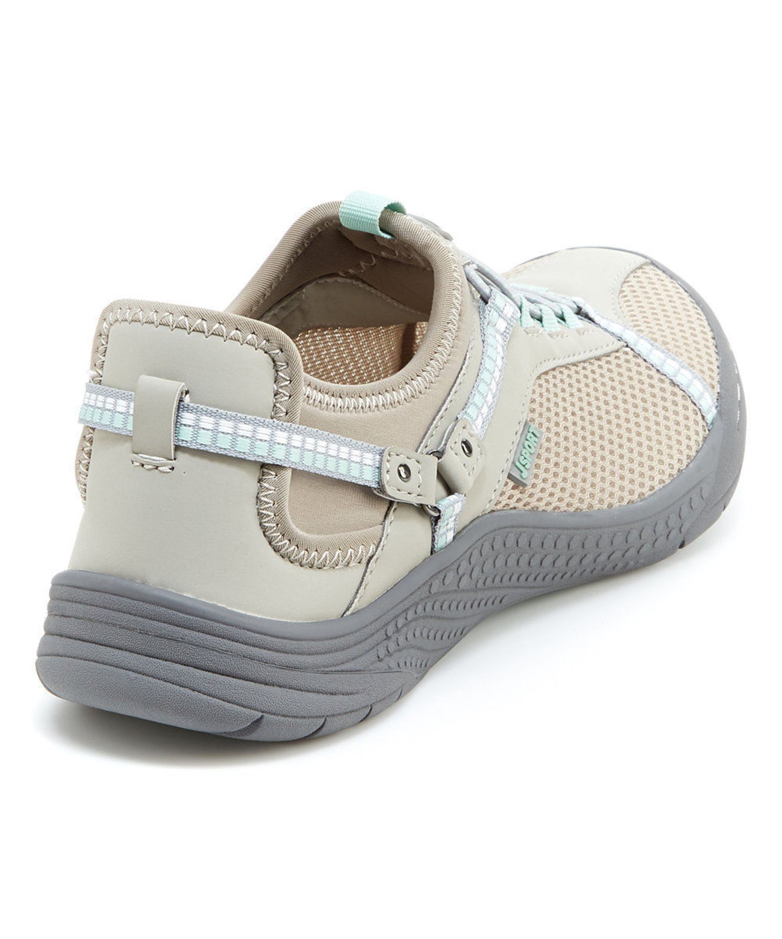 JSport, Light Gray & Light Aqua Tahoe Encore Sneaker, US Size 7/EU Size 37 (New with box) [Ref: - Image 4 of 4