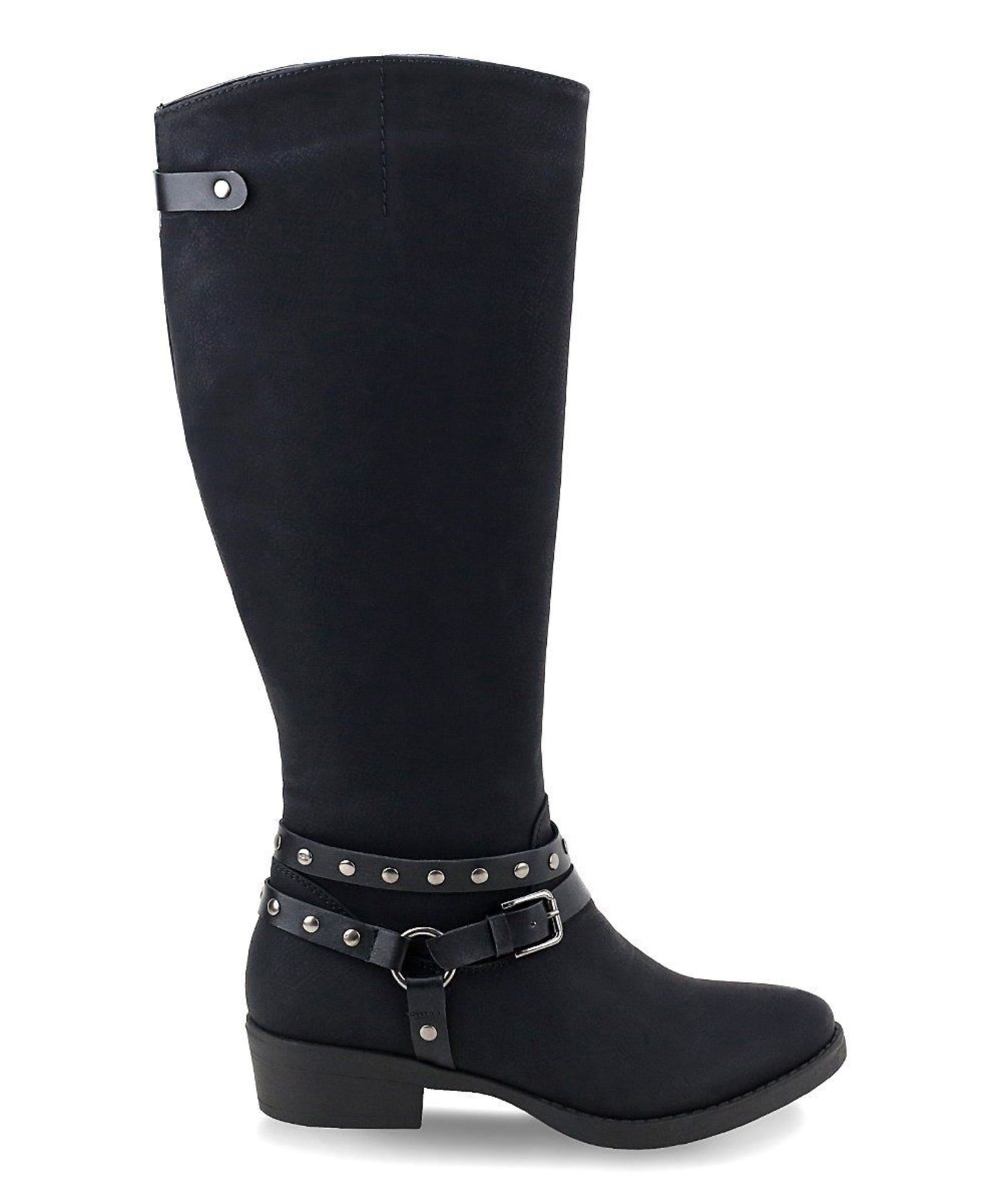 OLIVIA MILLER Black Freeport Riding Boot (Uk Size 6:Us Size 8) (New with box) [Ref: 50171948-I-003] - Image 2 of 5