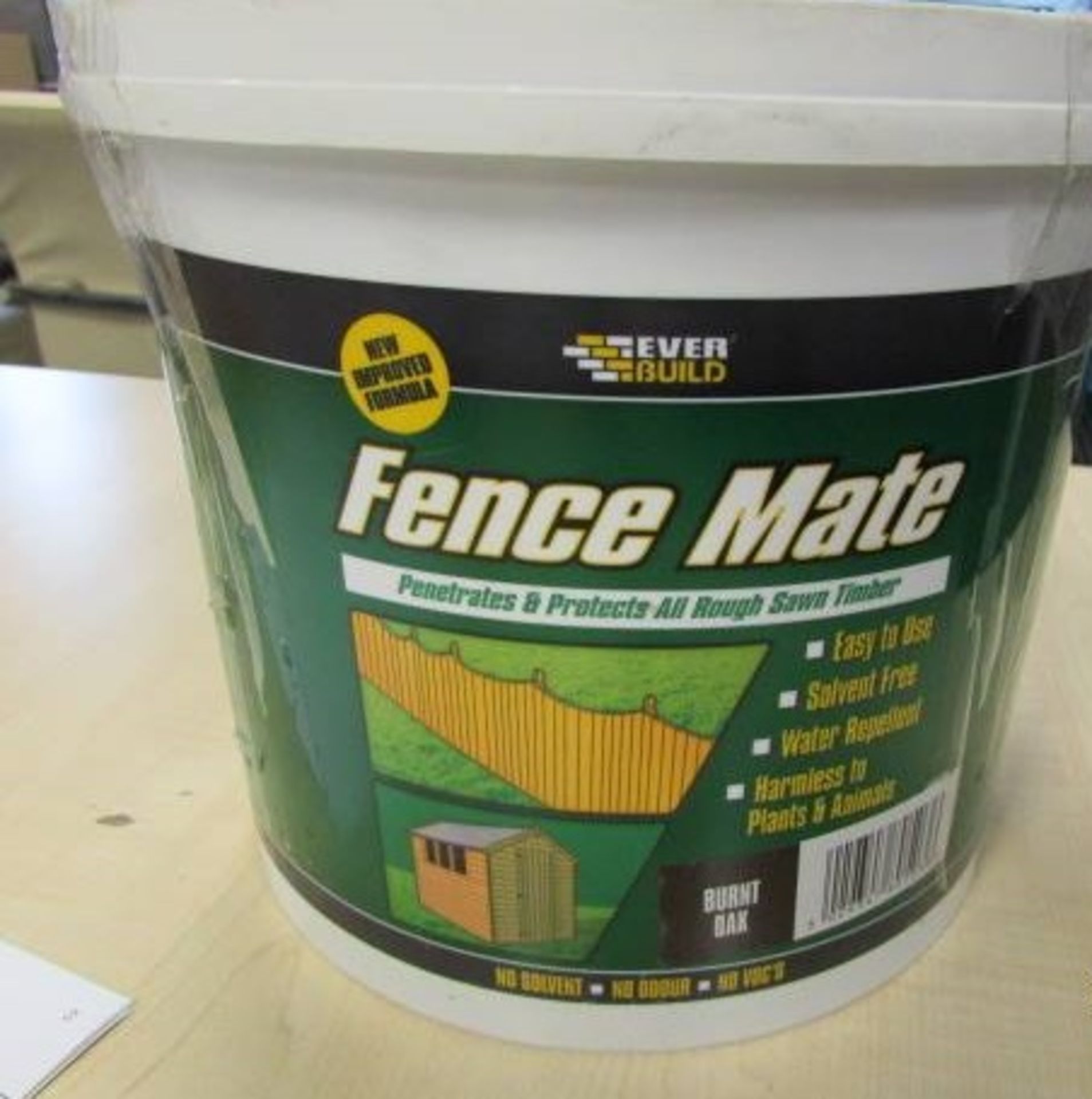 100 x Shed & Fence Mate (Mixed Colours, "Holly Green,Country Oak,Rustic Red,Burnt Oak" All 5L Tubs)