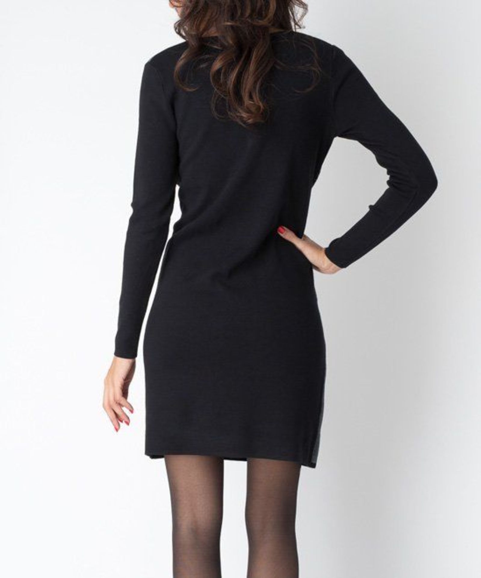 Yuka Paris Black & Blue Geometric Xena Dress (Uk Size 8:Us Size 4) (New with tags) [Ref: 30162802- - Image 2 of 2