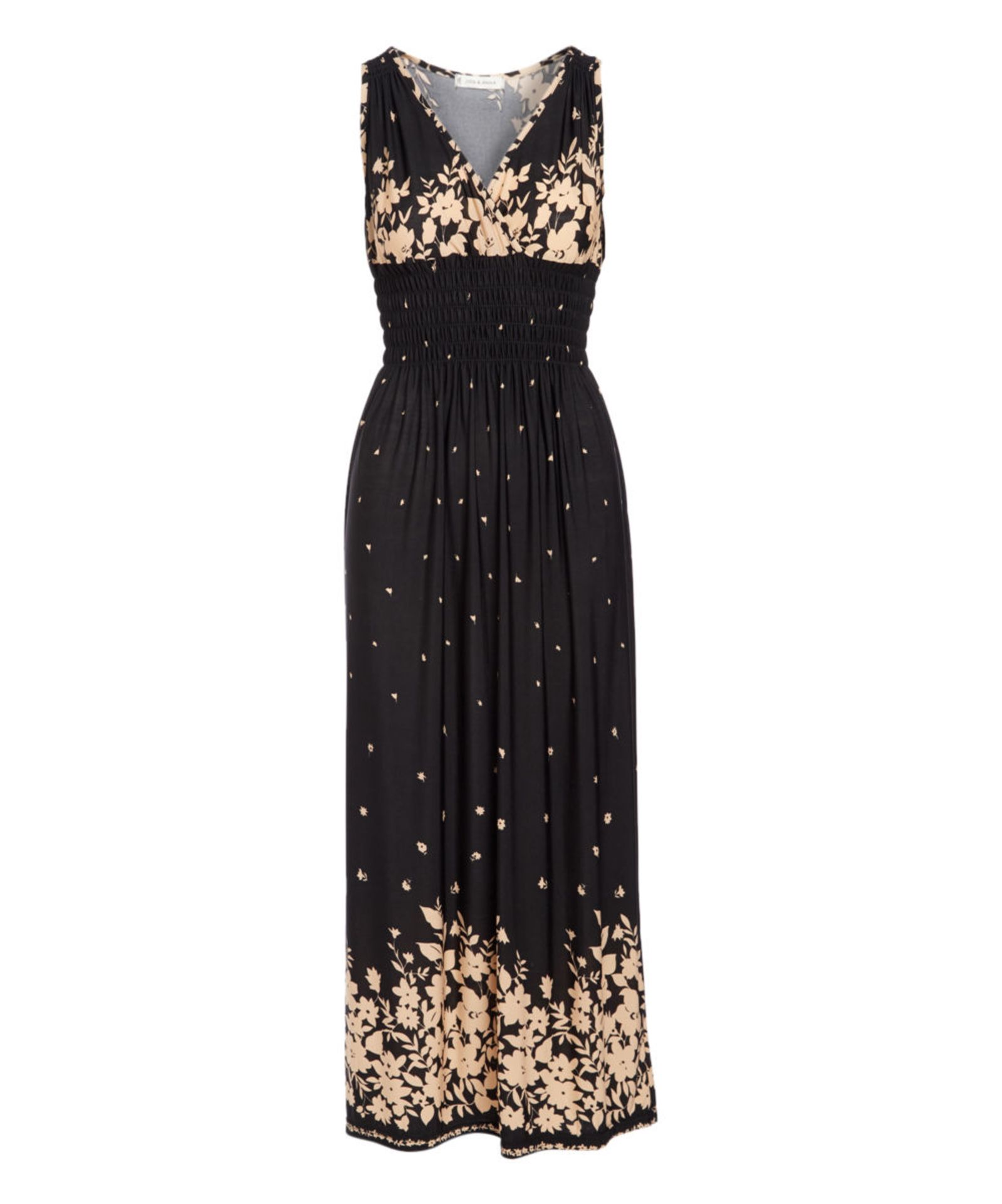 Jon & Anna Black Floral Maxi Dress (Uk Size 8:Us Size 4) (New with tags) [Ref: 48565655- T-74]