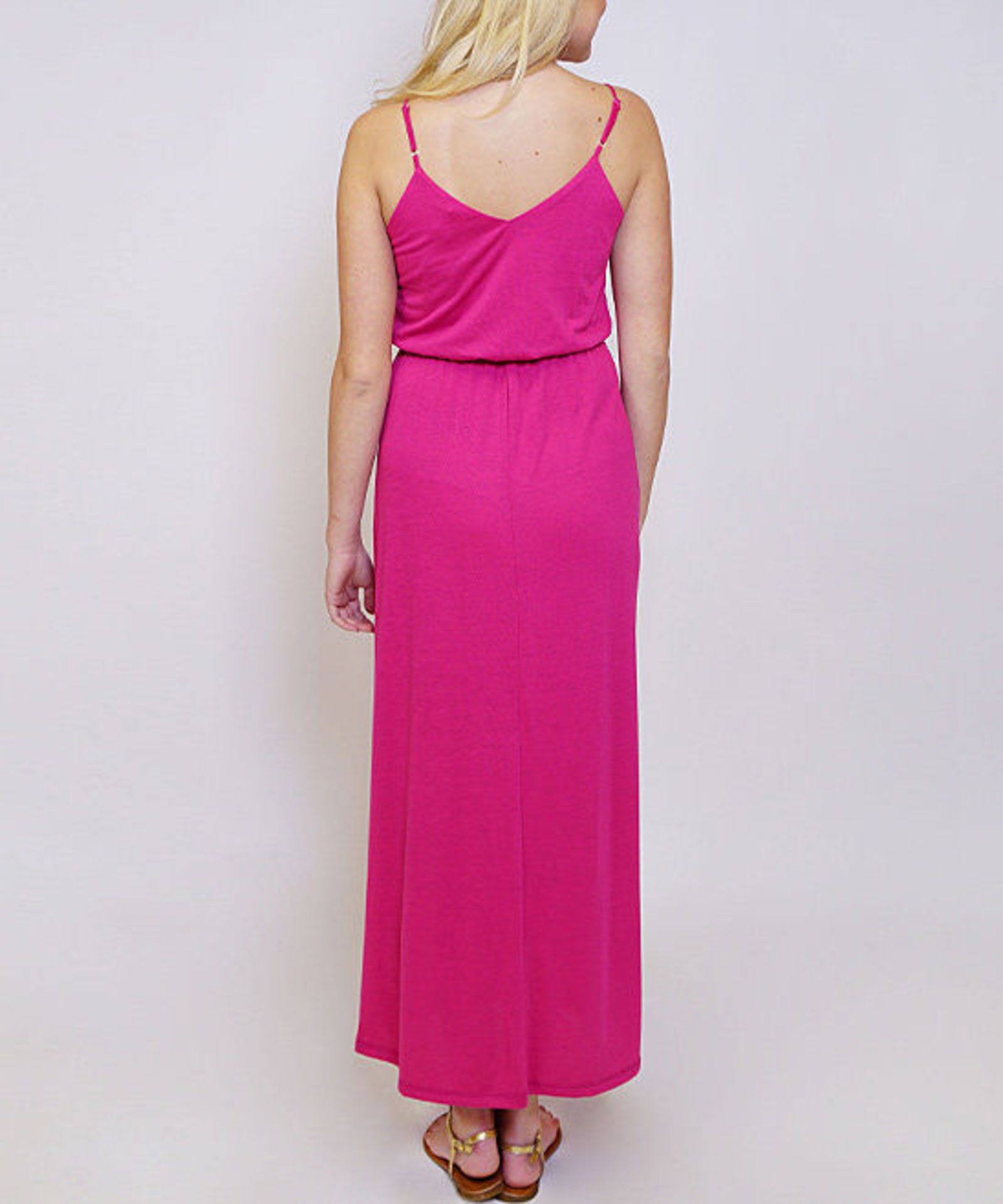 SOB Clothing, Pink Blouson Maxi Dress, US Size Large/UK Size 16 (New with tags) [Ref: 46315170- T-