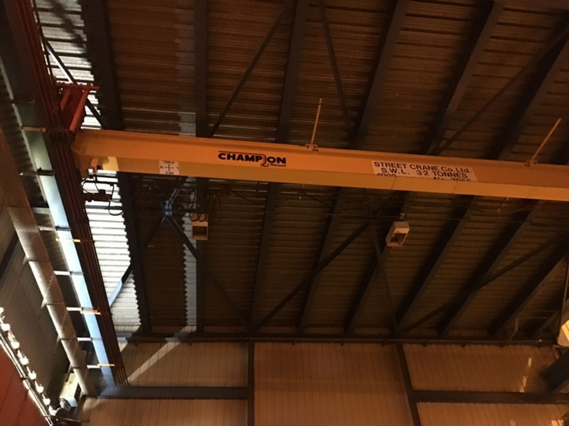 1992 Street Crane Co 3.2 tonne Overhead Underhung Crane - Image 2 of 5