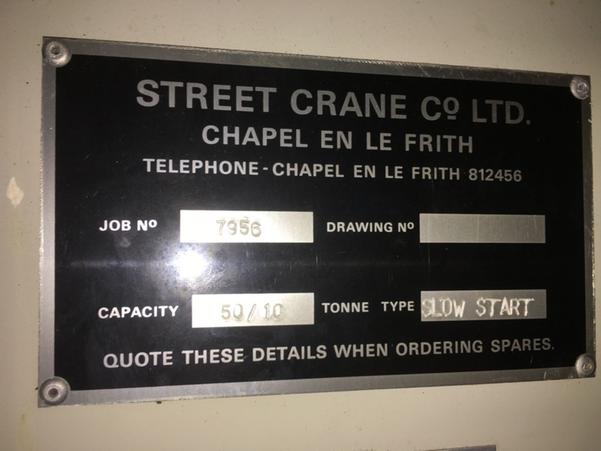 1992 Street Crane Co 50 tonne Main 10 Tonne Aux Overhead Gantry Crane - Image 17 of 31