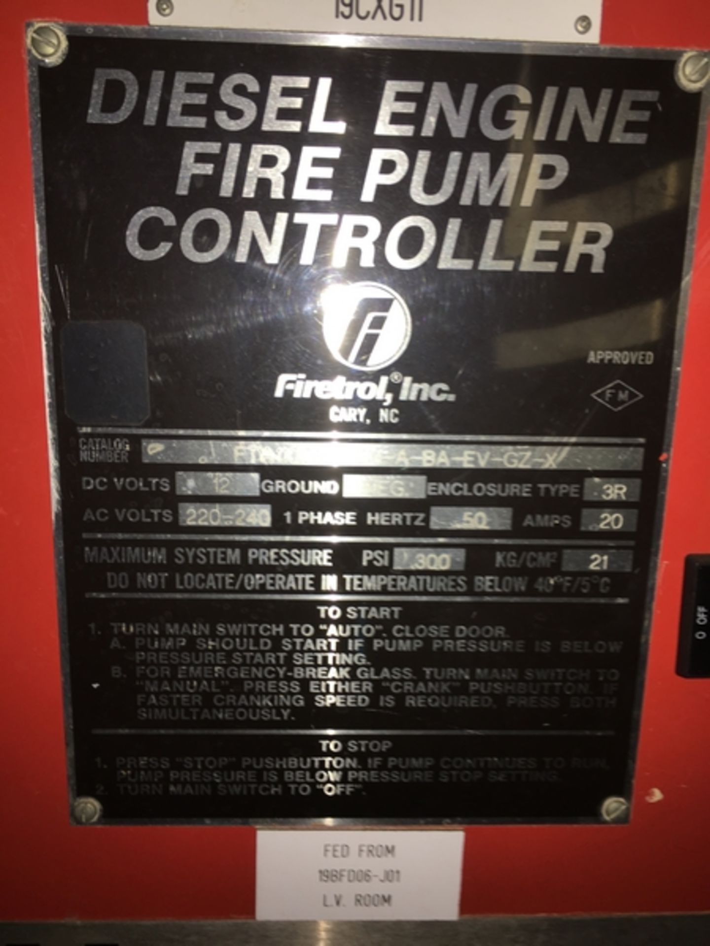 Holzhauer-Pumpen Diesel Engine Fire Control Pump System - Image 3 of 11