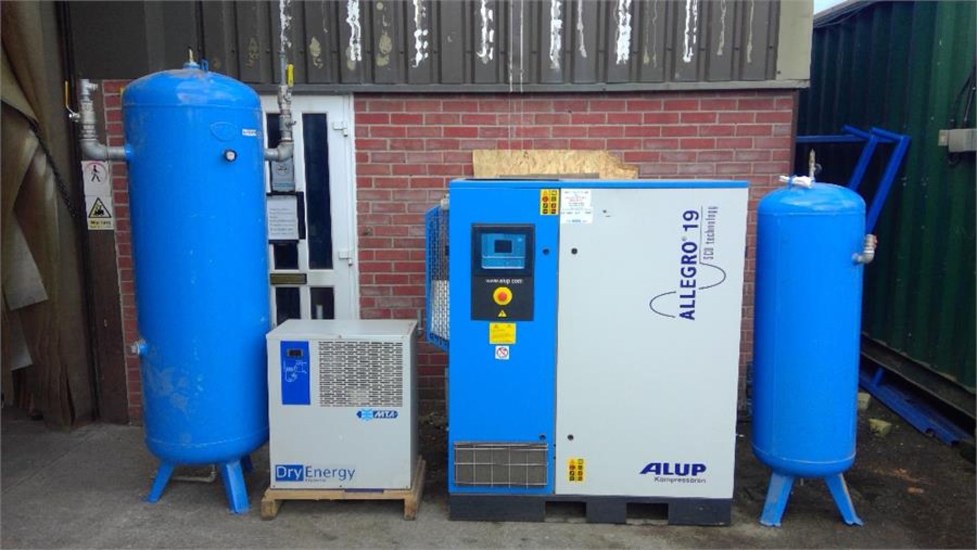 Alup 18 kw screw feed compressor