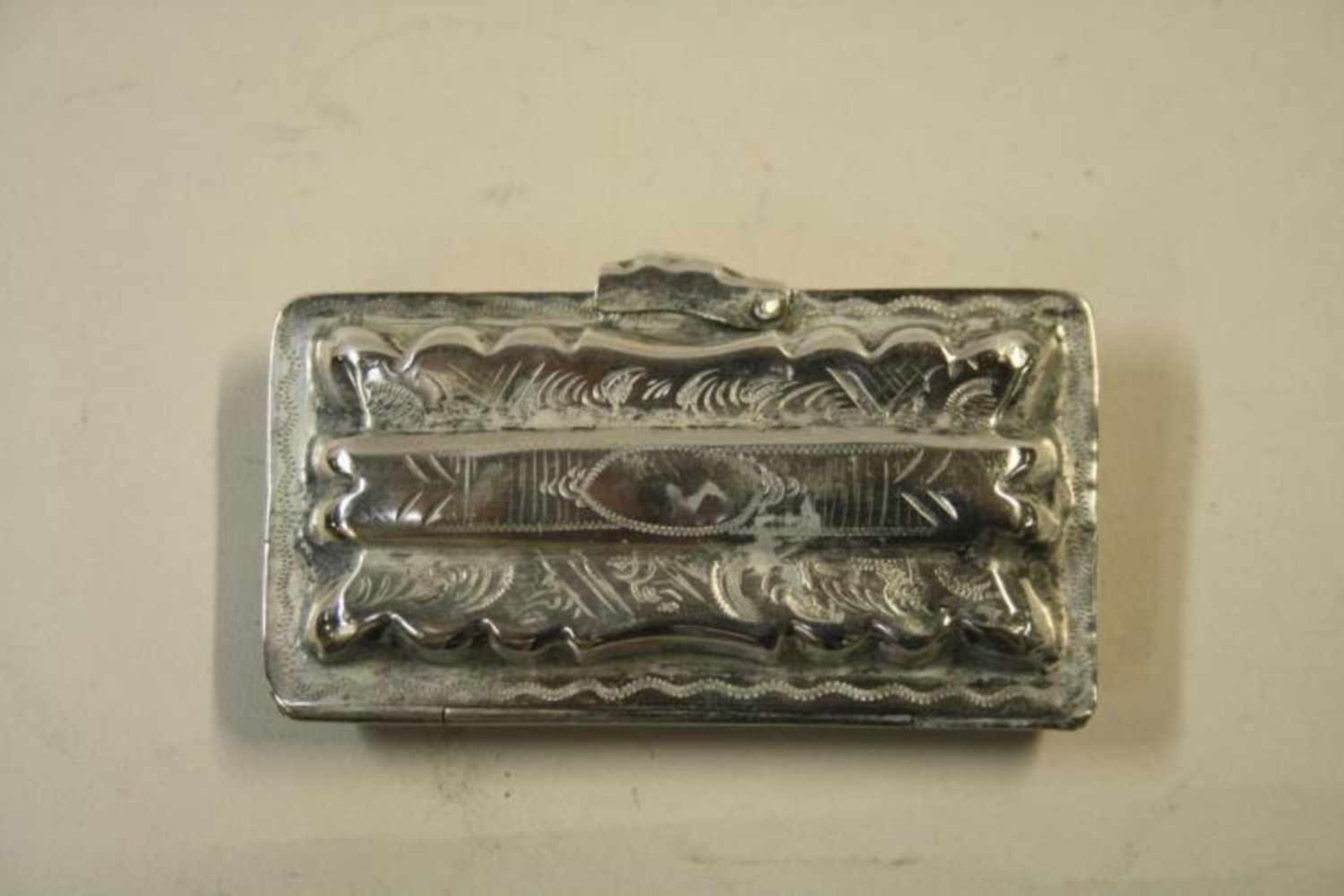 Loddereindoosje, zilver 19de eeuw