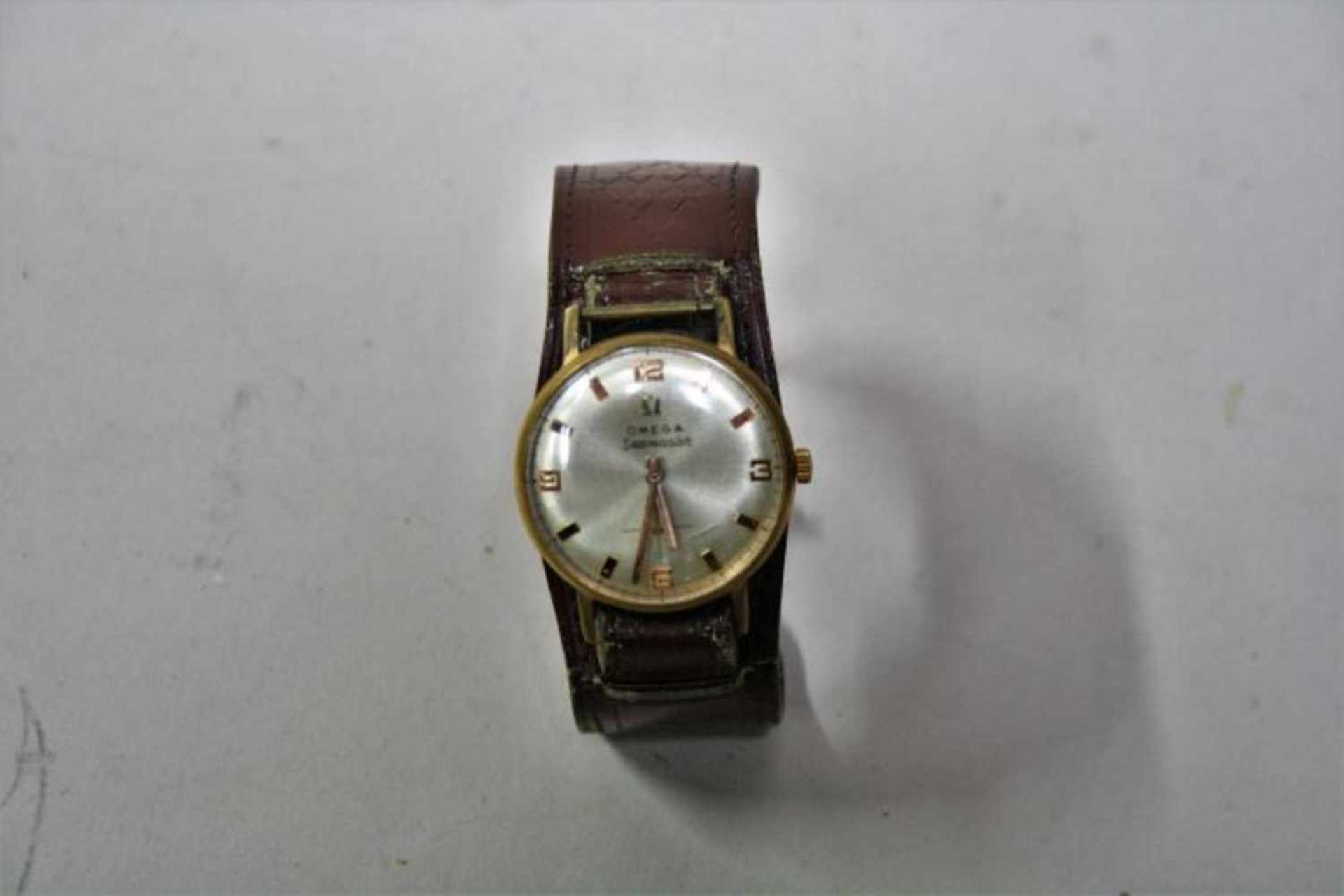 Gouden Omega Seamaster horloge, 18k, jaren '60