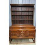 Oude bordenkast begin 20ste eeuw, 225x50x145cm Antique cupboard