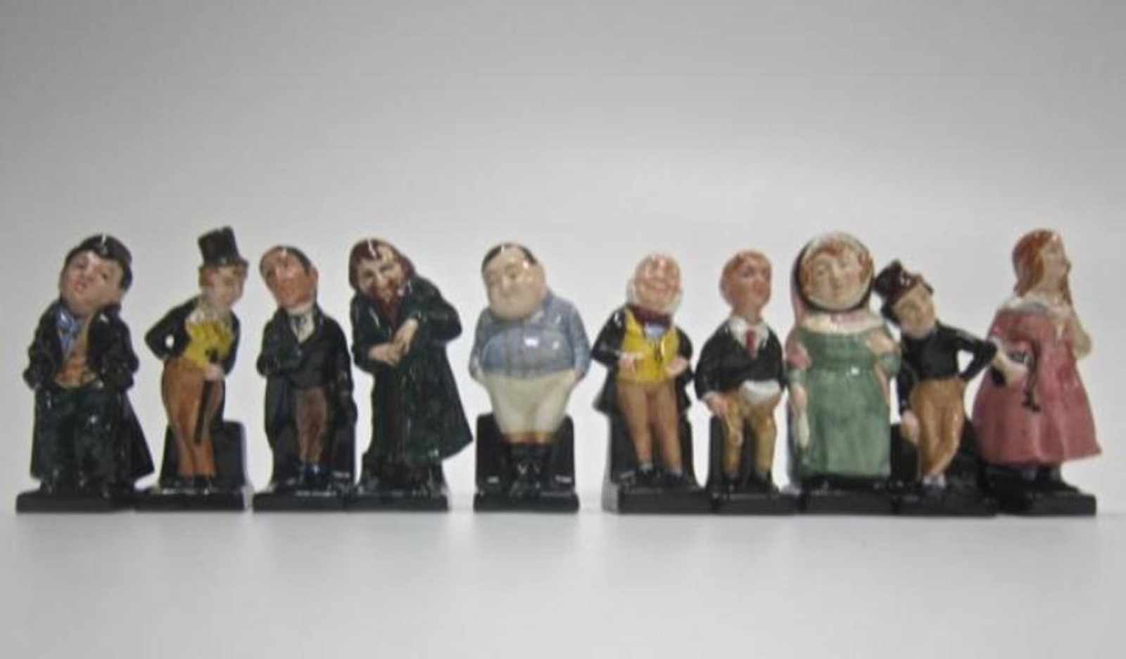 10x Royal Doulton Charles Dickens figuren 11x4 cm