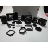 Mamiya 645 + accessoires in koffer