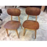 Pastoe vintage stoelen, hout, Cees Brakman