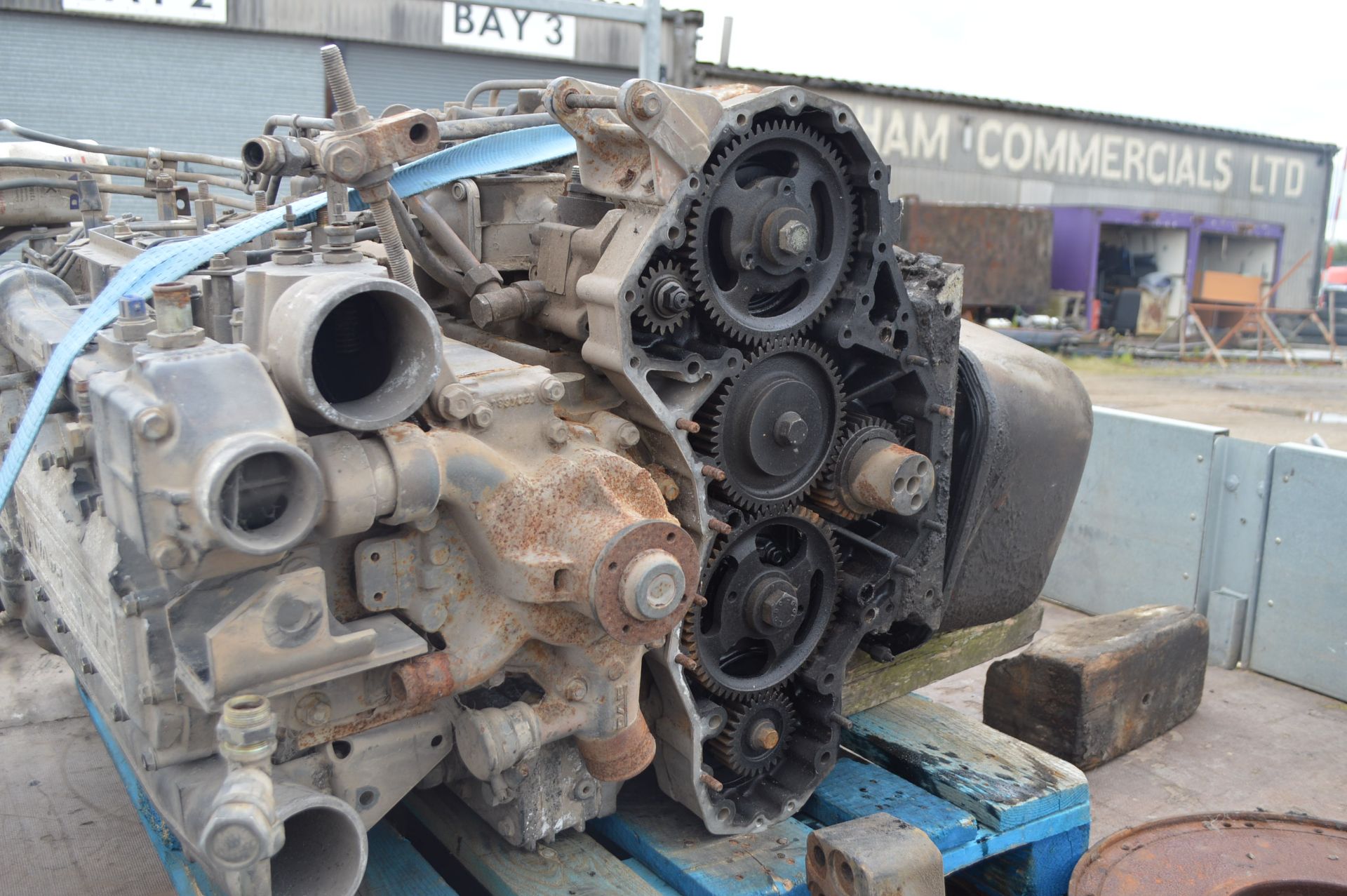 LEYLAND DAF 250BHP MANUAL DIESEL PUMP ENGINE, COMPLETE WITH TURBO, 250 ATI DIESEL - UNTESTED - Image 2 of 11