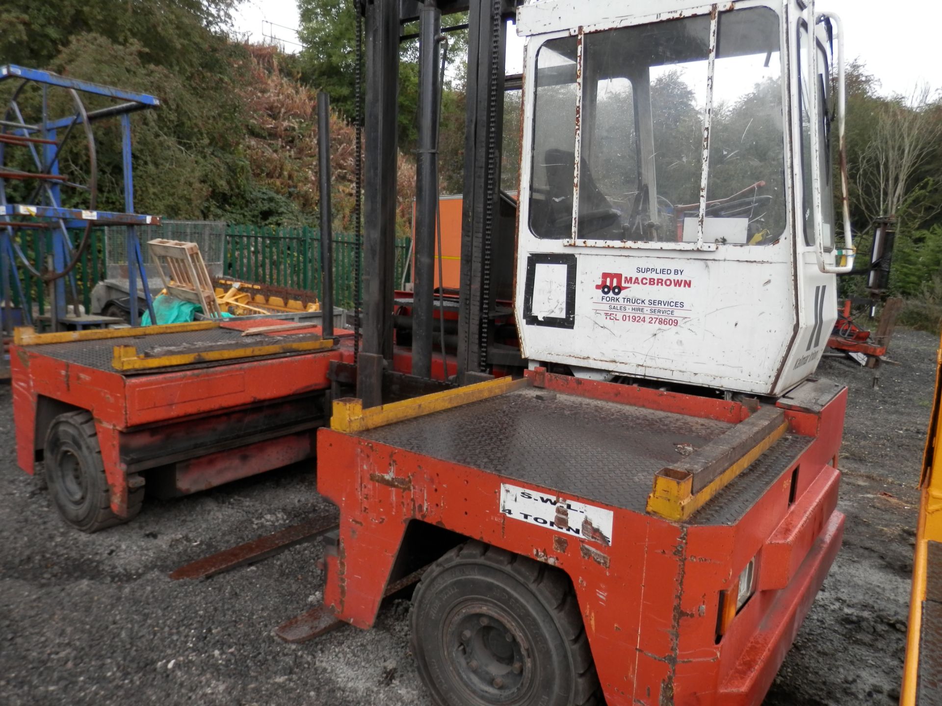 1997 WORKING KALMAR 4 TONNE SIDELOADER FORKLIFT. ONLY 6539 WORKING HOURS. - Image 7 of 9