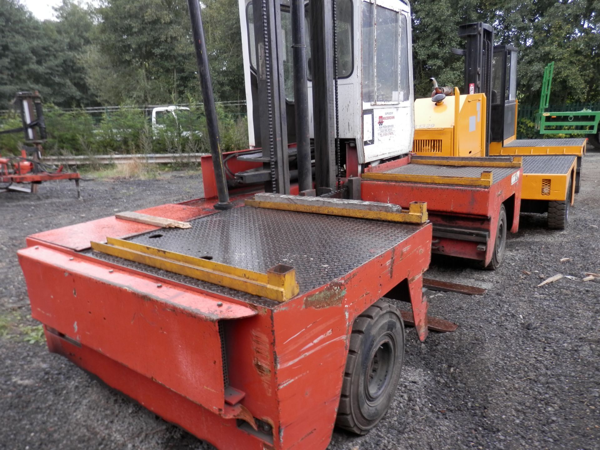 1997 WORKING KALMAR 4 TONNE SIDELOADER FORKLIFT. ONLY 6539 WORKING HOURS. - Image 9 of 9