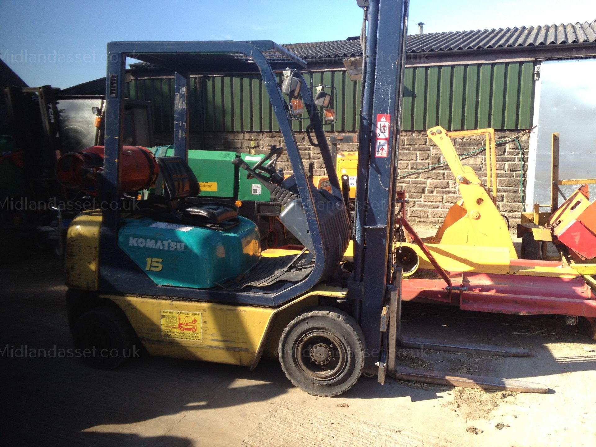 1996 KOMATSU LPG 1.5 TONNE FORK TRUCK