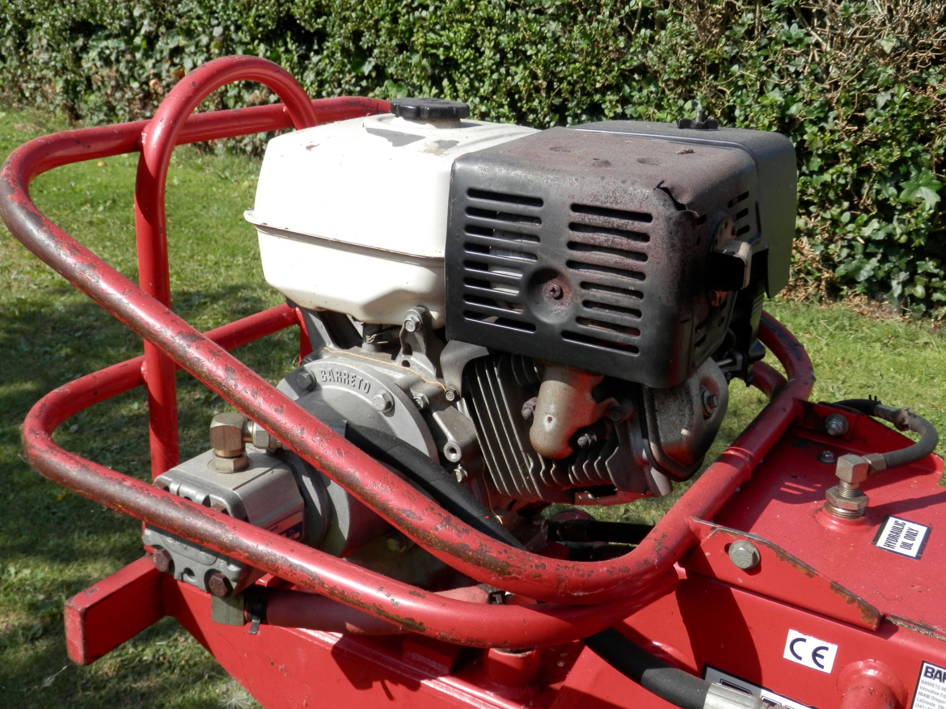 FULLY WORKING BARRETO HONDA ENGINED 1320 ALL HYDRAULIC ROTOVATOR, NO VAT !! - Image 6 of 11