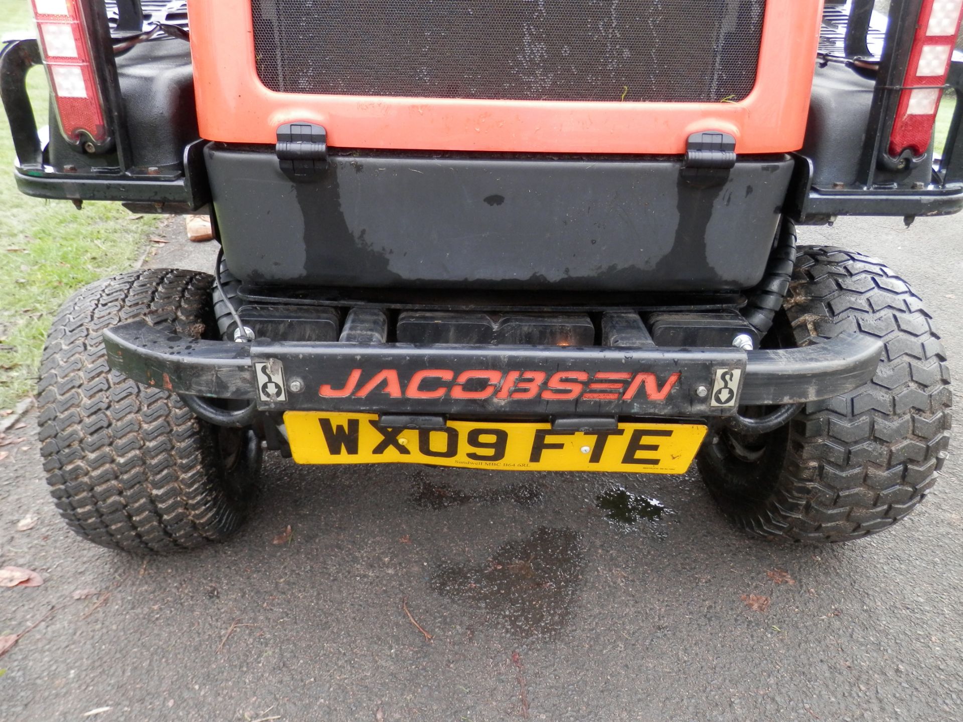 2009 JACOBSEN HR 3300T RIDE ON DIESEL MOWER. FRONT DECKS. - Image 12 of 15