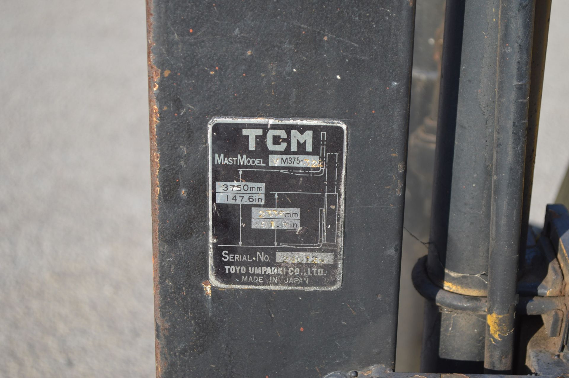 TCM 1.75T LPG FORKLIFT - GAS BOTTLE NOT INCLUDED *NO VAT* - Bild 13 aus 14