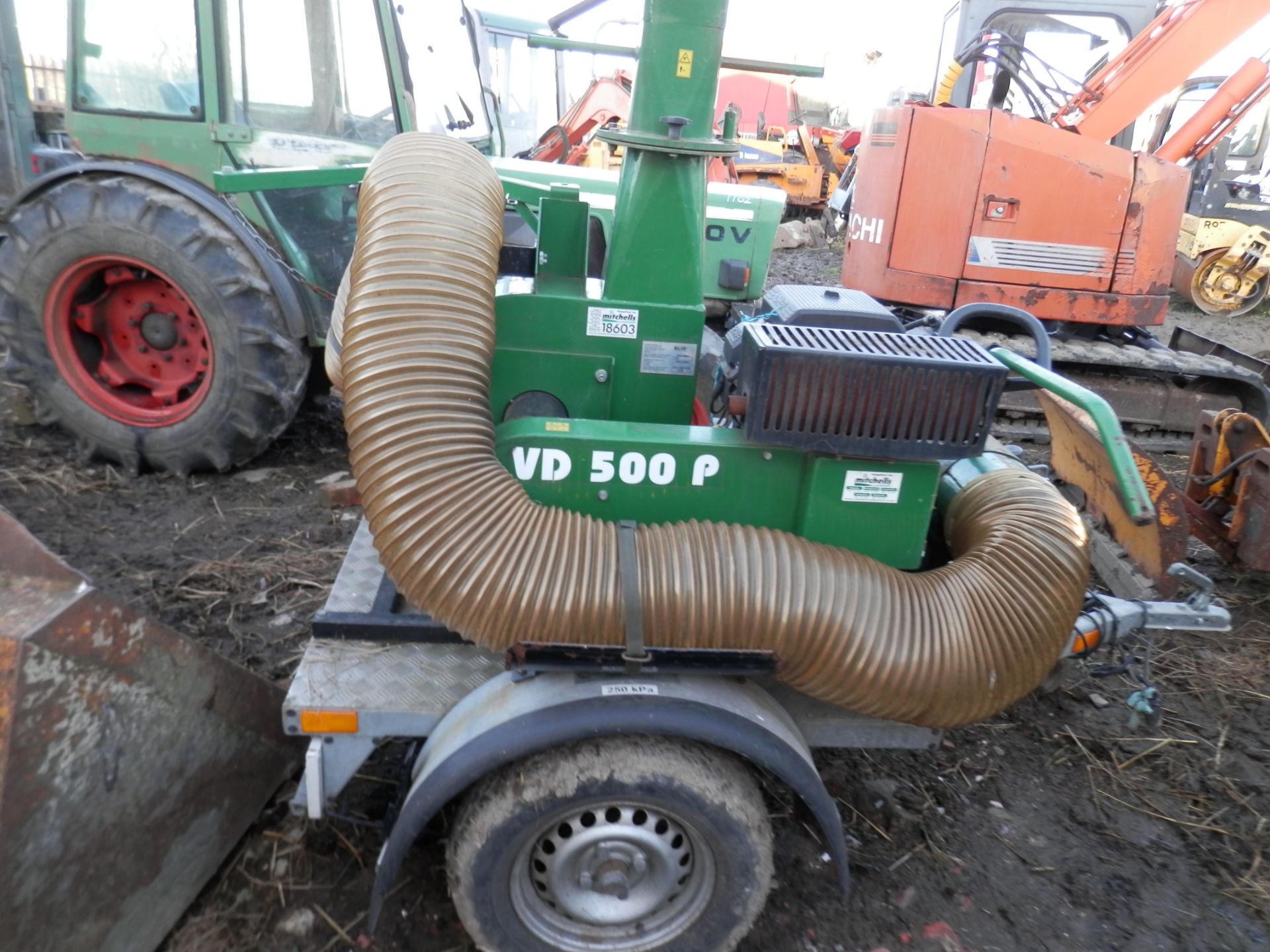 2007 MAJOR GRASSCARE VD 500P HORSE MANURE HOOVER/BLOWER, ALL WORKING. - Image 3 of 7