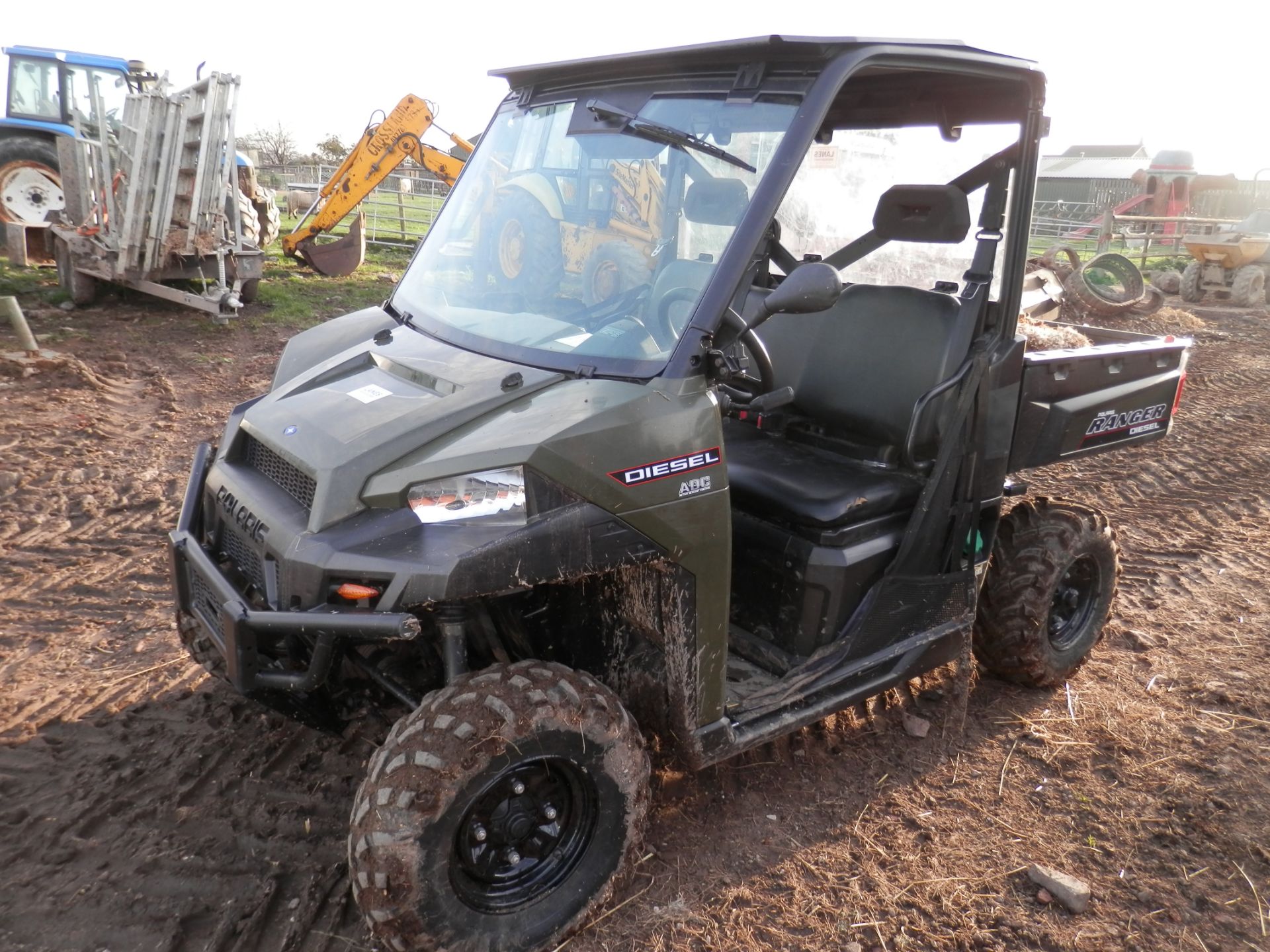 2016 POLARIS RANGER 4X4 ATV DIESEL, ROAD REGISTERED, 3 SEATER, TIPPER.