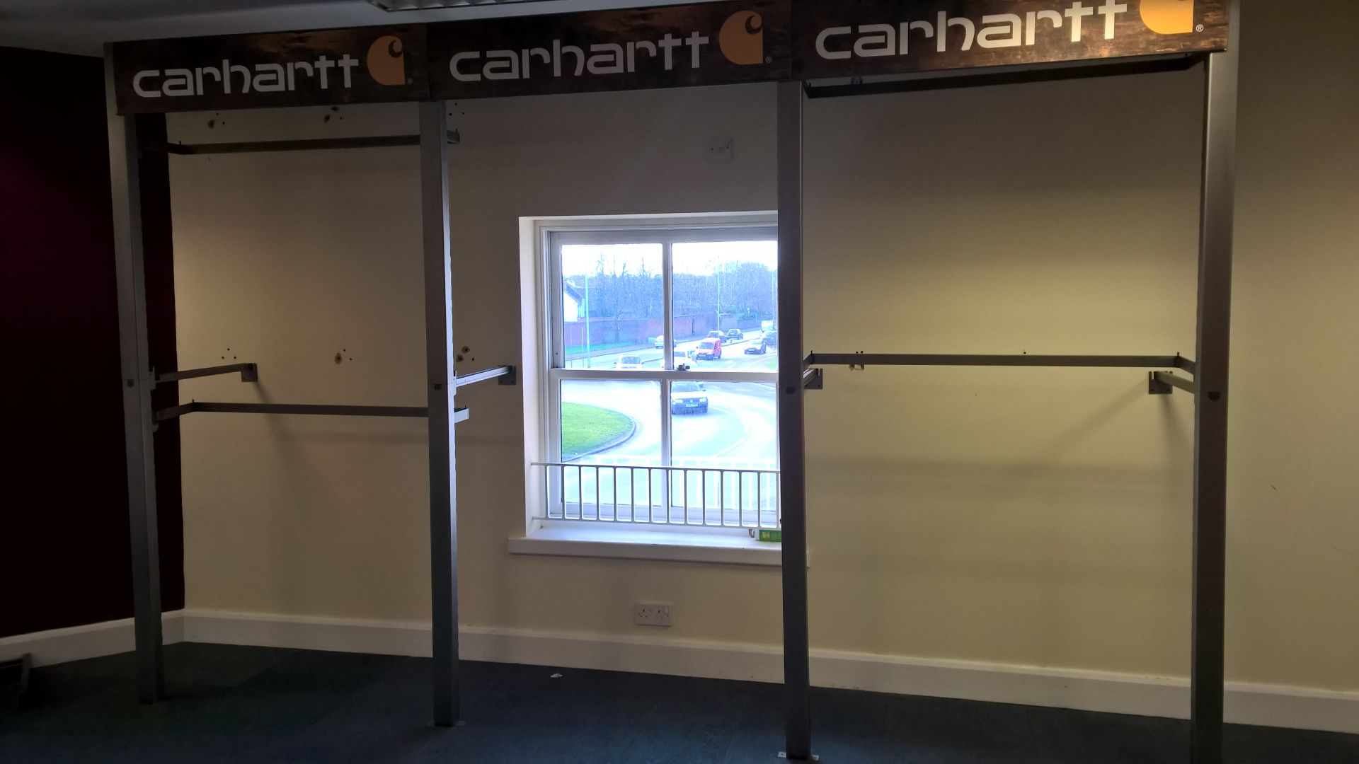 CARHARTT BRANDED DESIGNER DISPLAY WALL FITTINGS